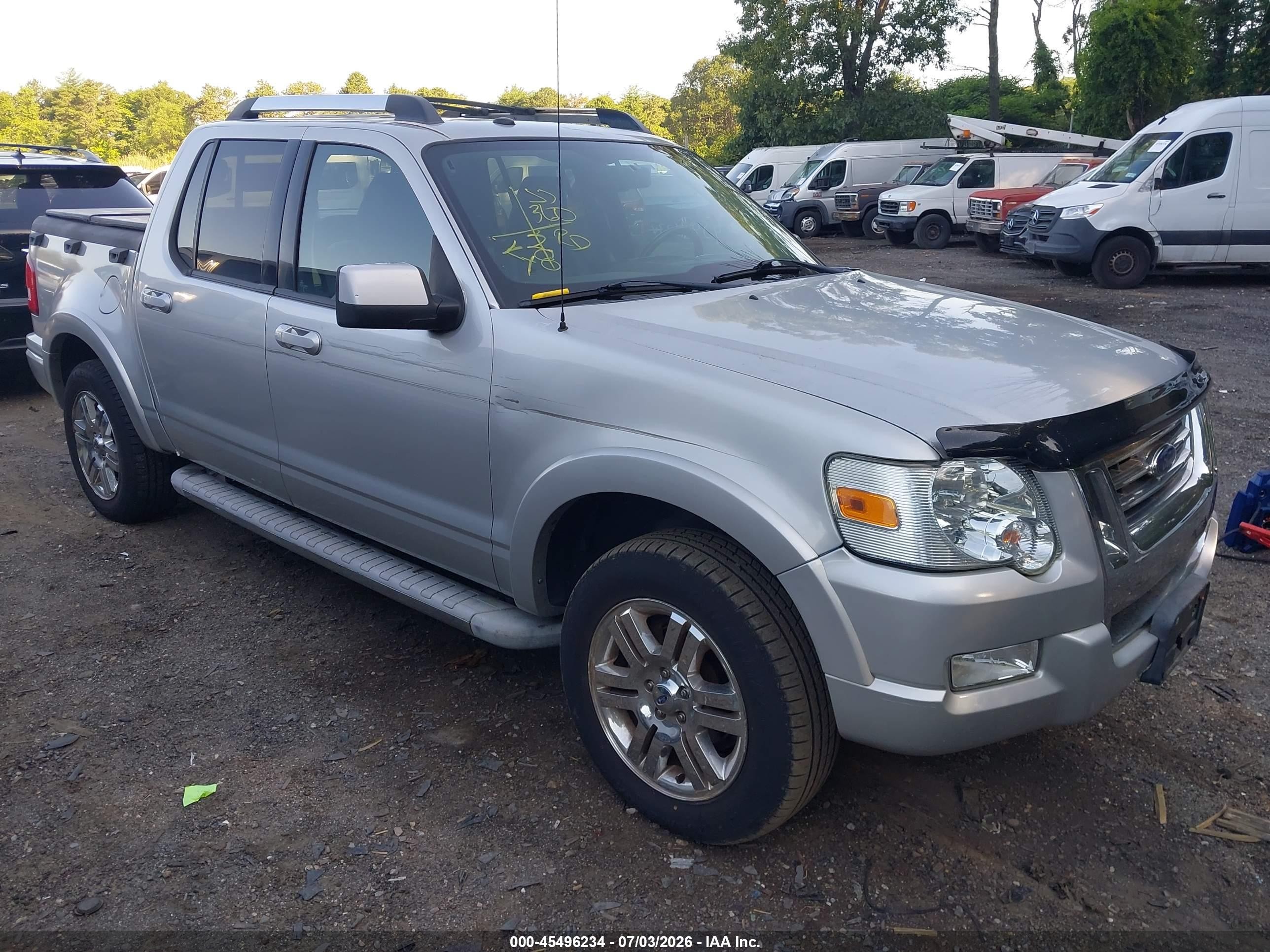 2010 Ford Explorer Sport Trac Limited Silver vin: 1FMEU5DEXAUA44526