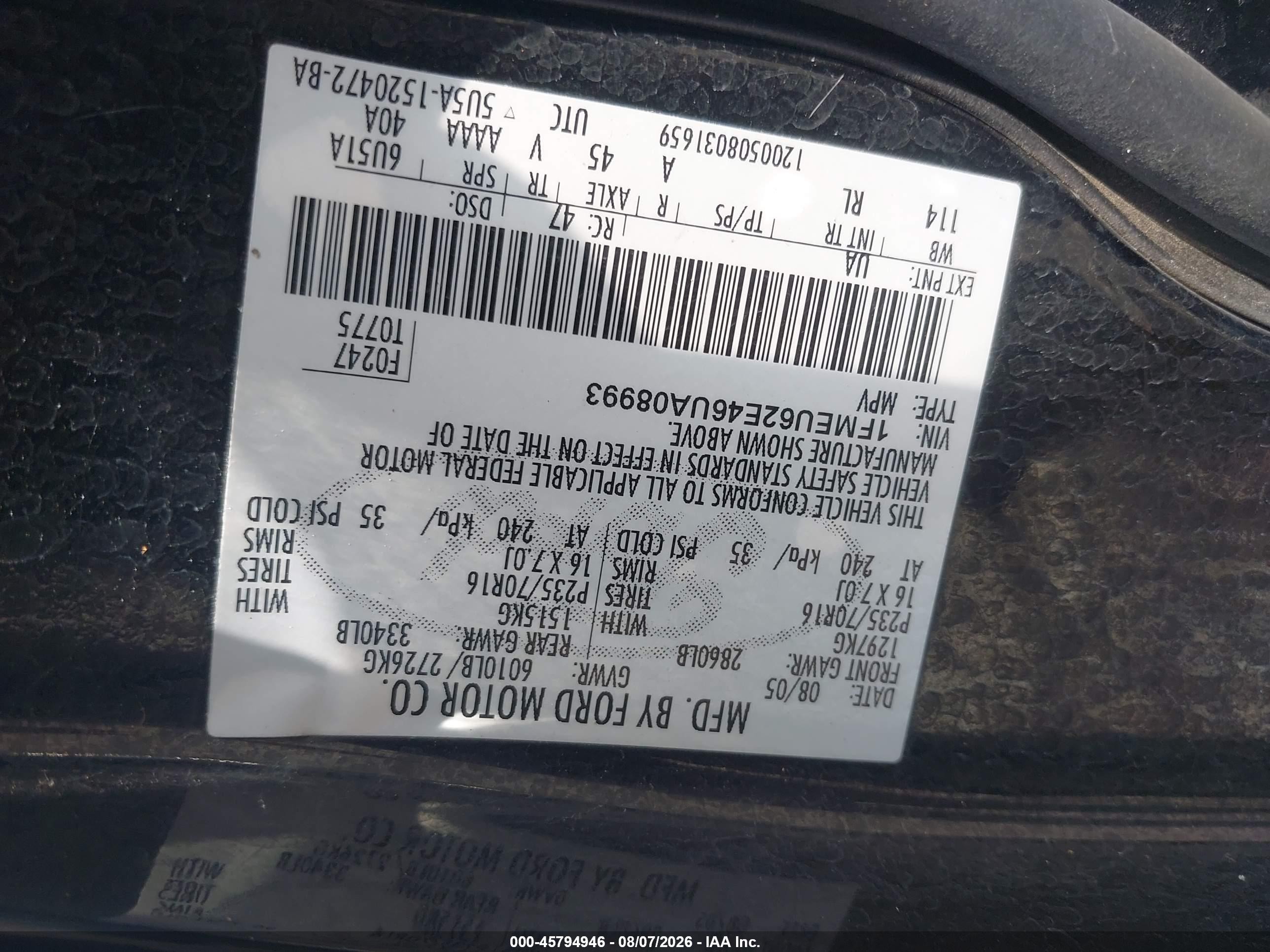 2006 Ford Explorer Xls Черный vin: 1FMEU62E46UA08993