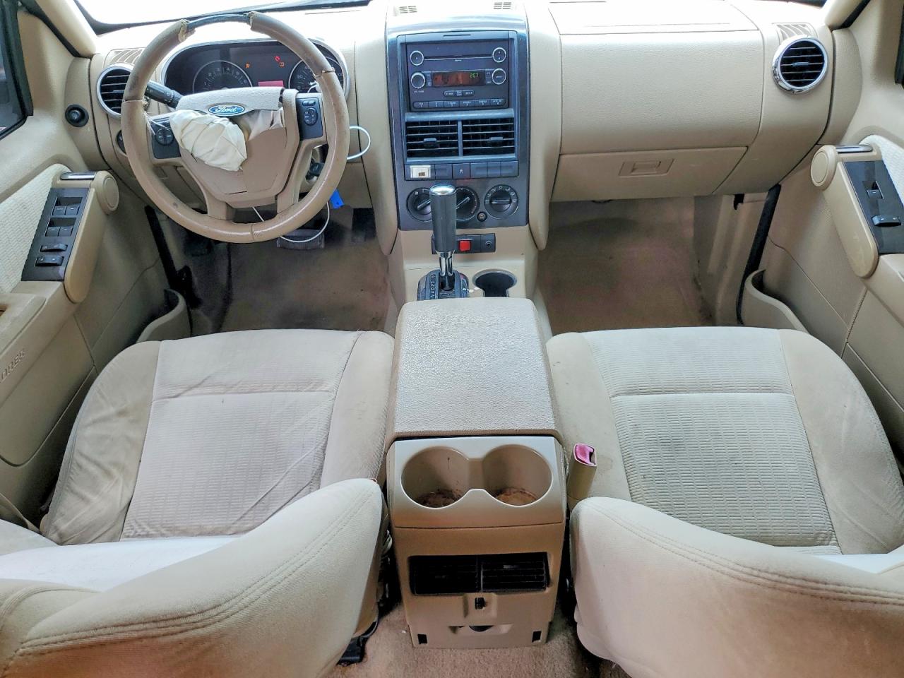 2009 Ford Explorer Xlt White vin: 1FMEU63849UA23555