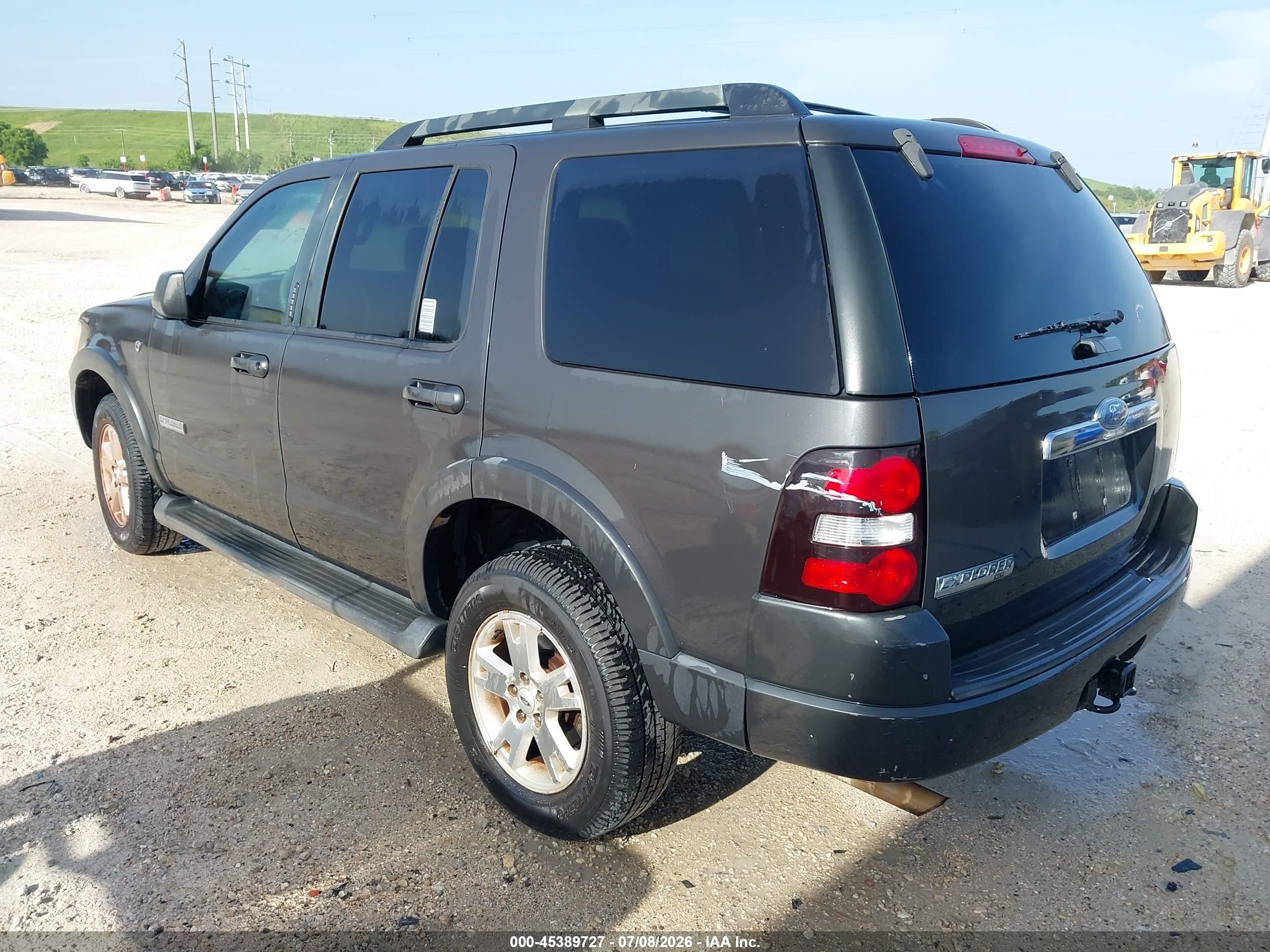 2007 Ford Explorer Xlt Gray vin: 1FMEU638X7UA42785