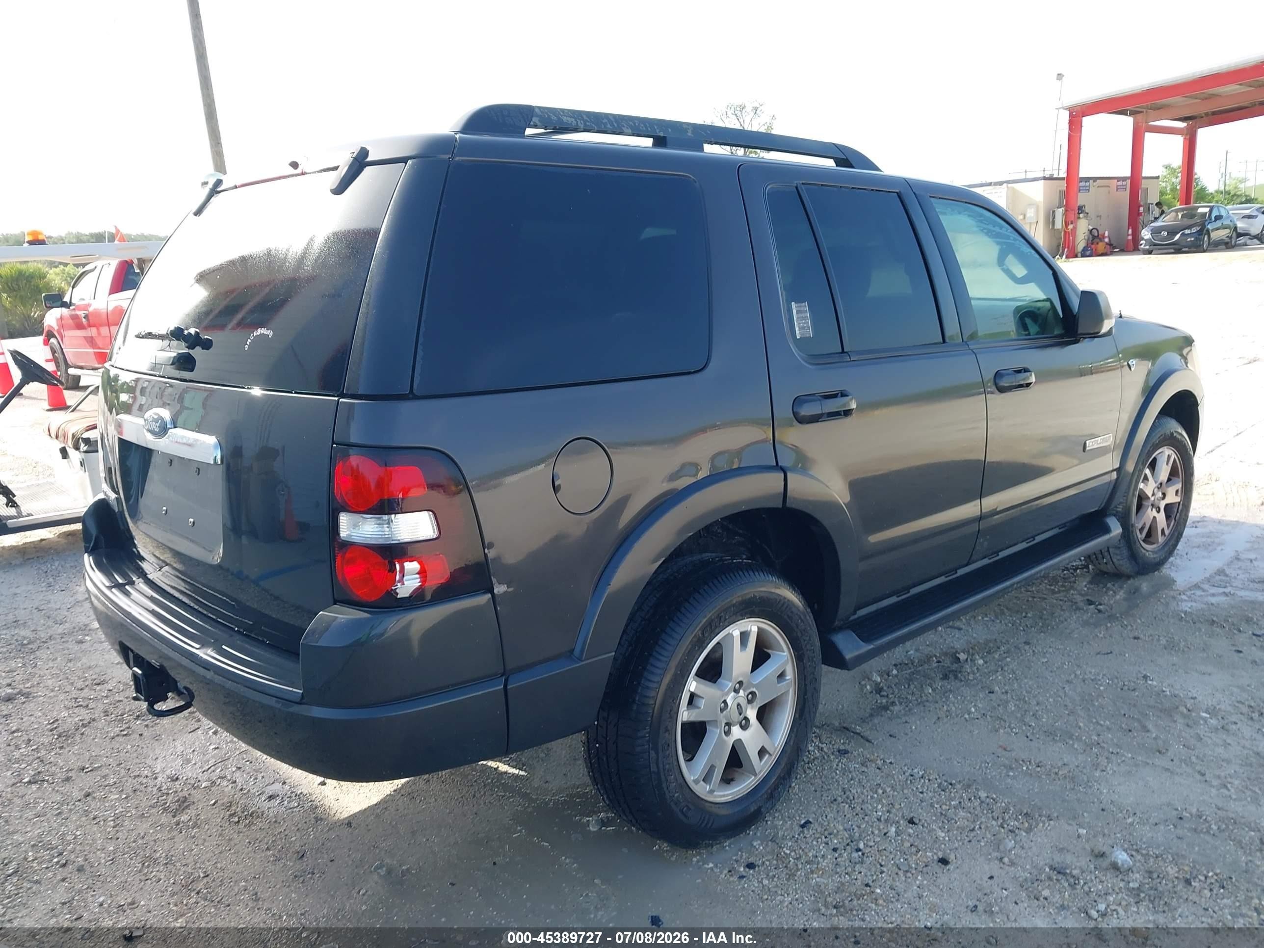 2007 Ford Explorer Xlt Gray vin: 1FMEU638X7UA42785