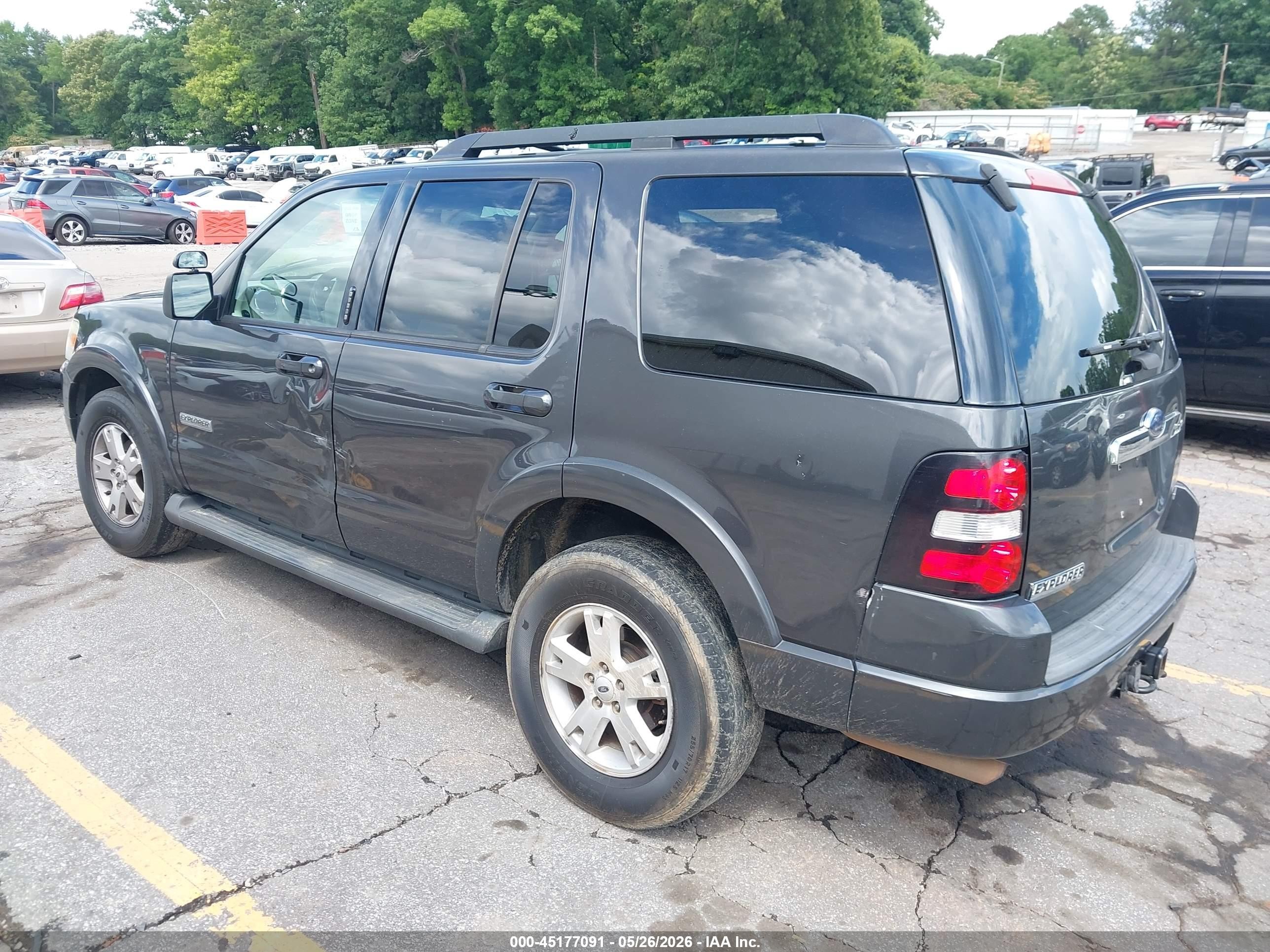 2007 Ford Explorer Xlt Gray vin: 1FMEU63E37UB47061