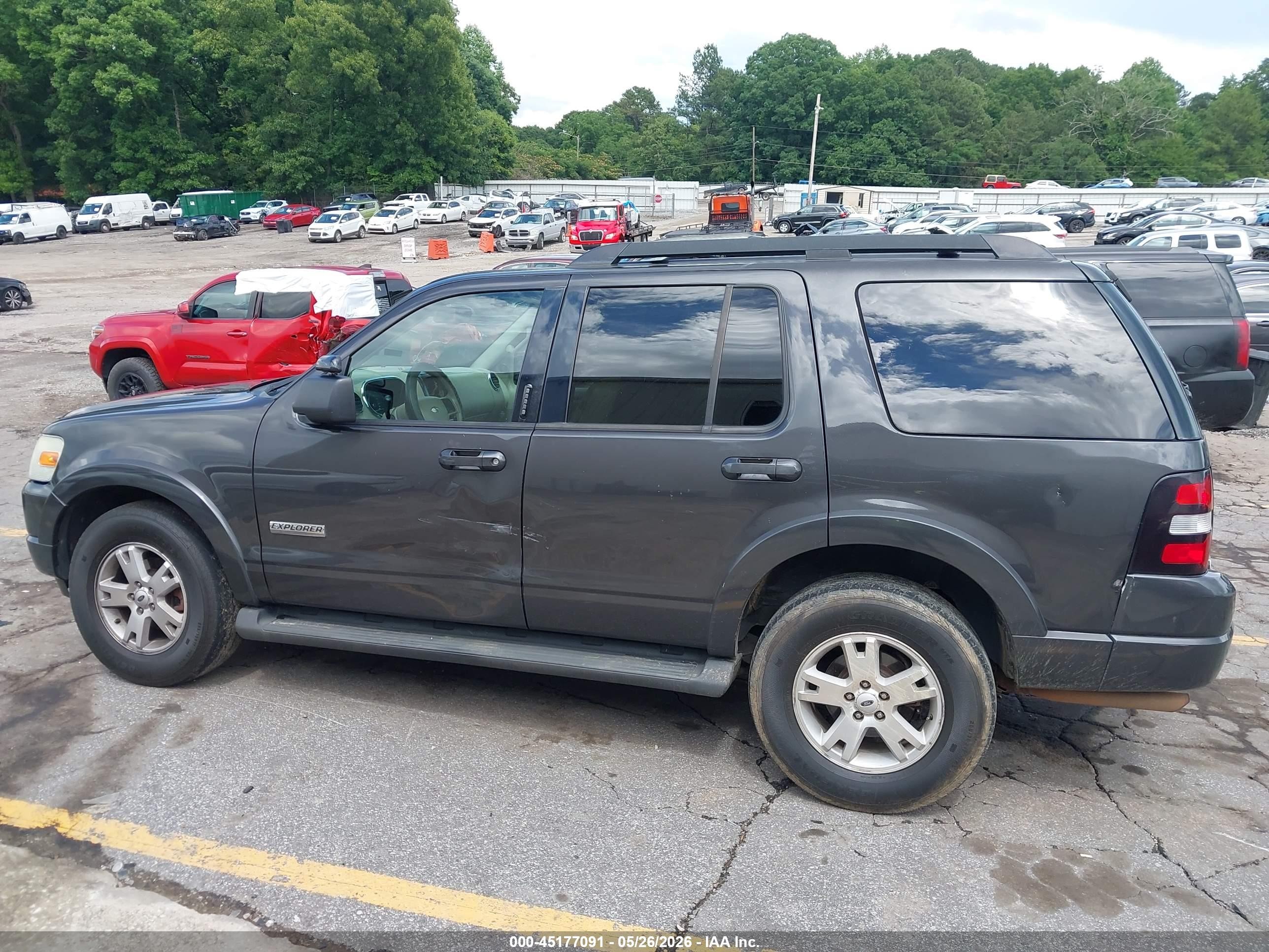 2007 Ford Explorer Xlt Gray vin: 1FMEU63E37UB47061