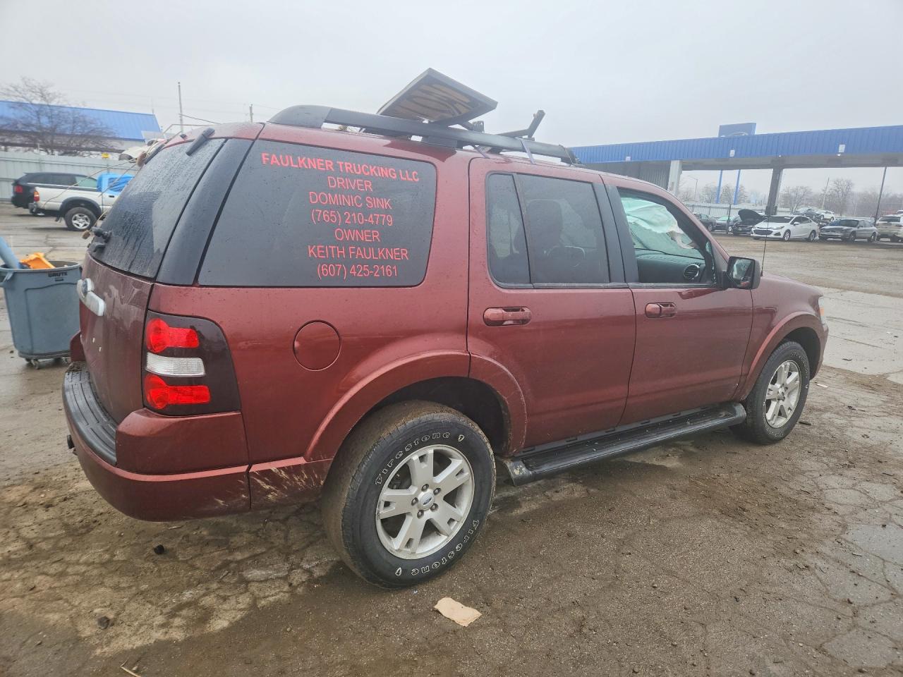 2009 Ford Explorer Xlt Burgundy vin: 1FMEU63E59UA38801