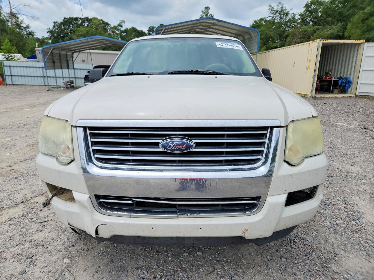 2009 Ford Explorer Xlt White vin: 1FMEU63E69UA42856