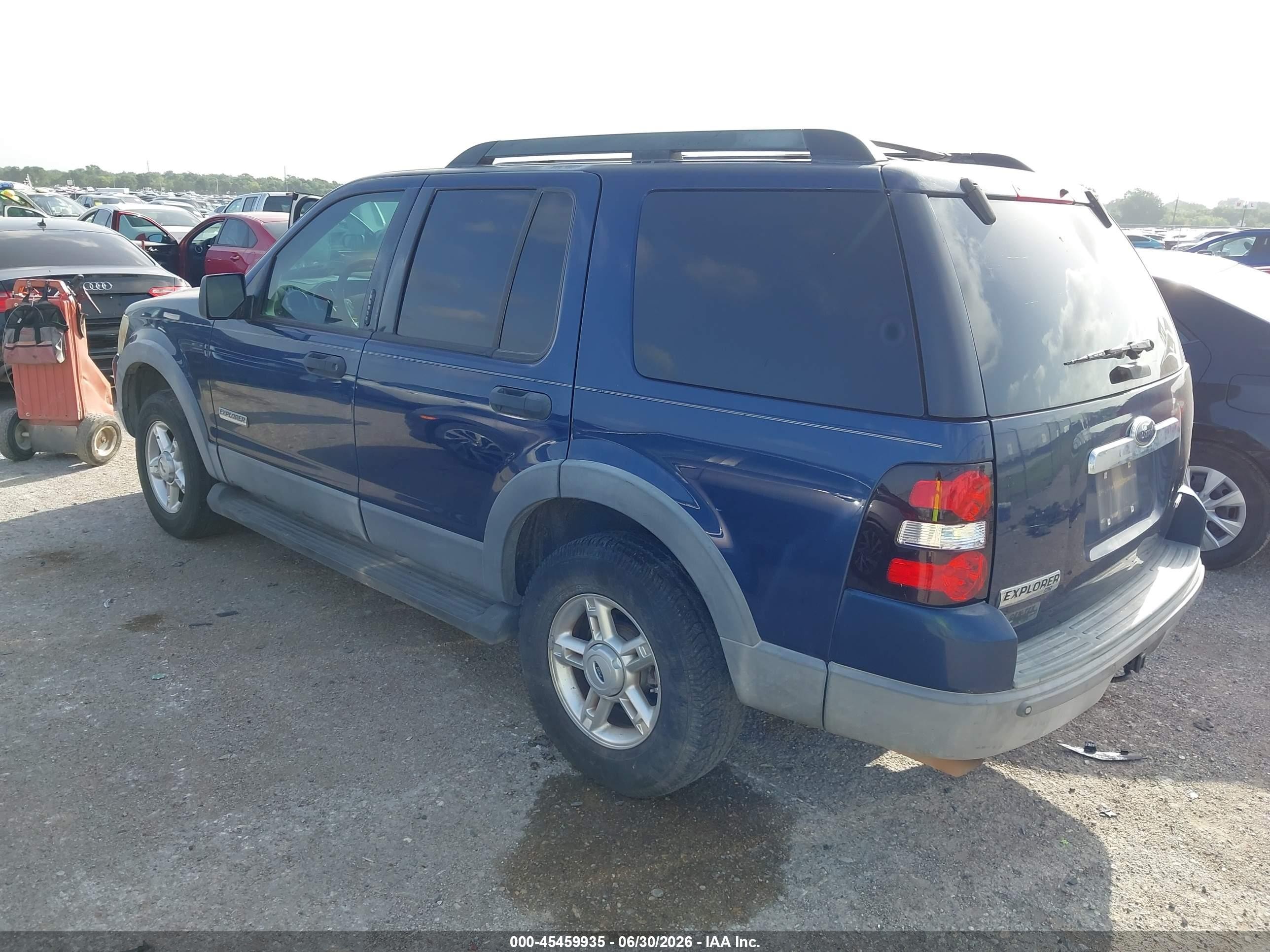 2006 Ford Explorer Xlt Blue vin: 1FMEU63E96UA54544