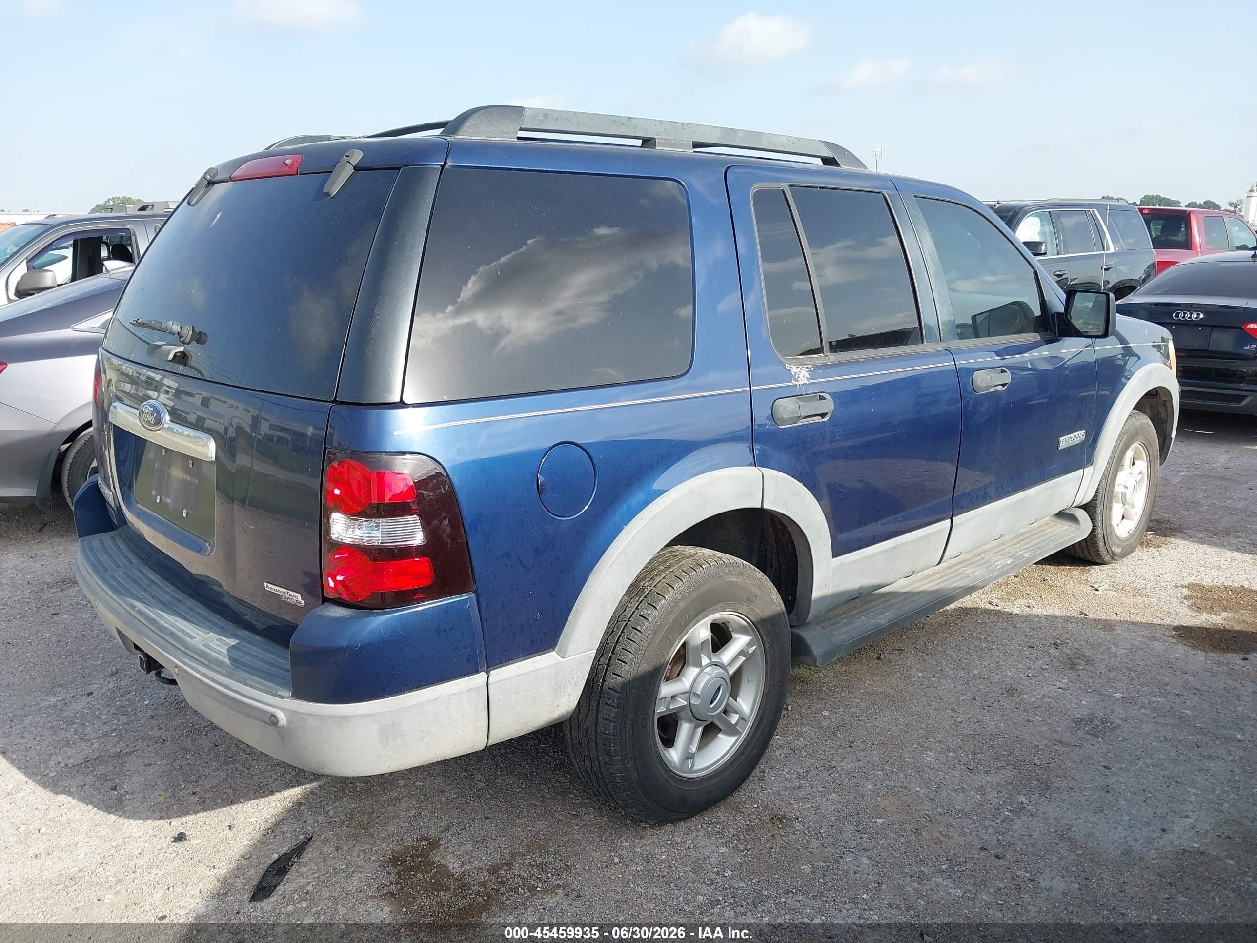 2006 Ford Explorer Xlt Blue vin: 1FMEU63E96UA54544