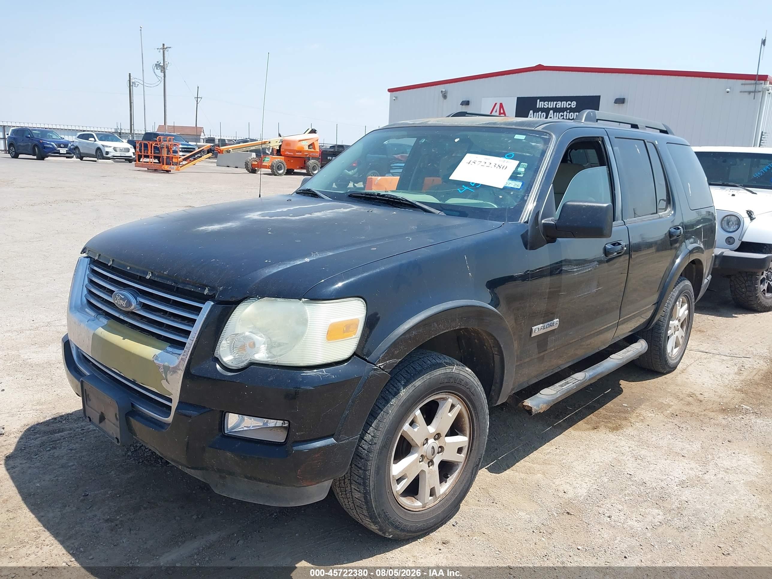 2007 Ford Explorer Xlt Black vin: 1FMEU63E97UB66083