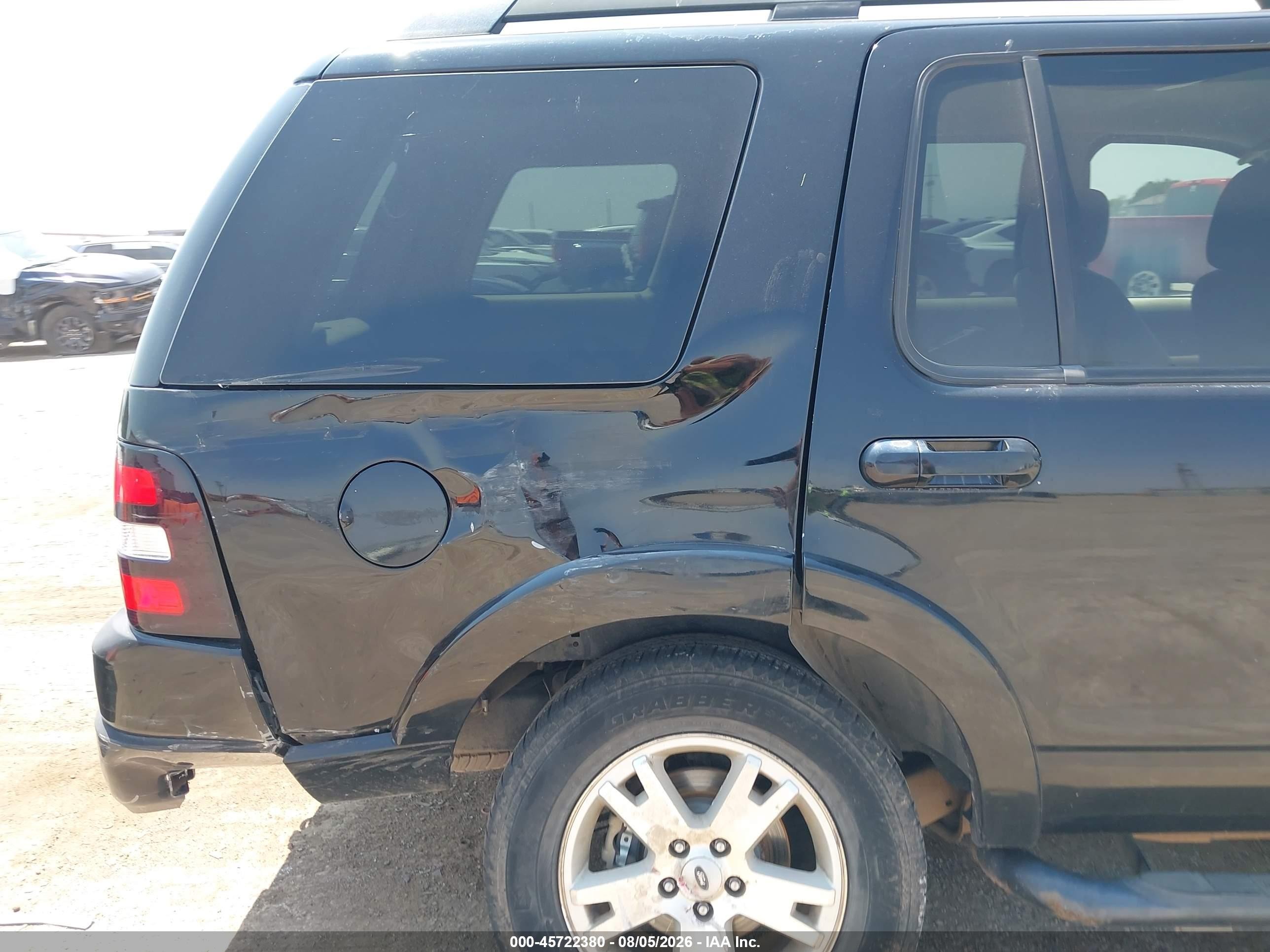 2007 Ford Explorer Xlt Black vin: 1FMEU63E97UB66083