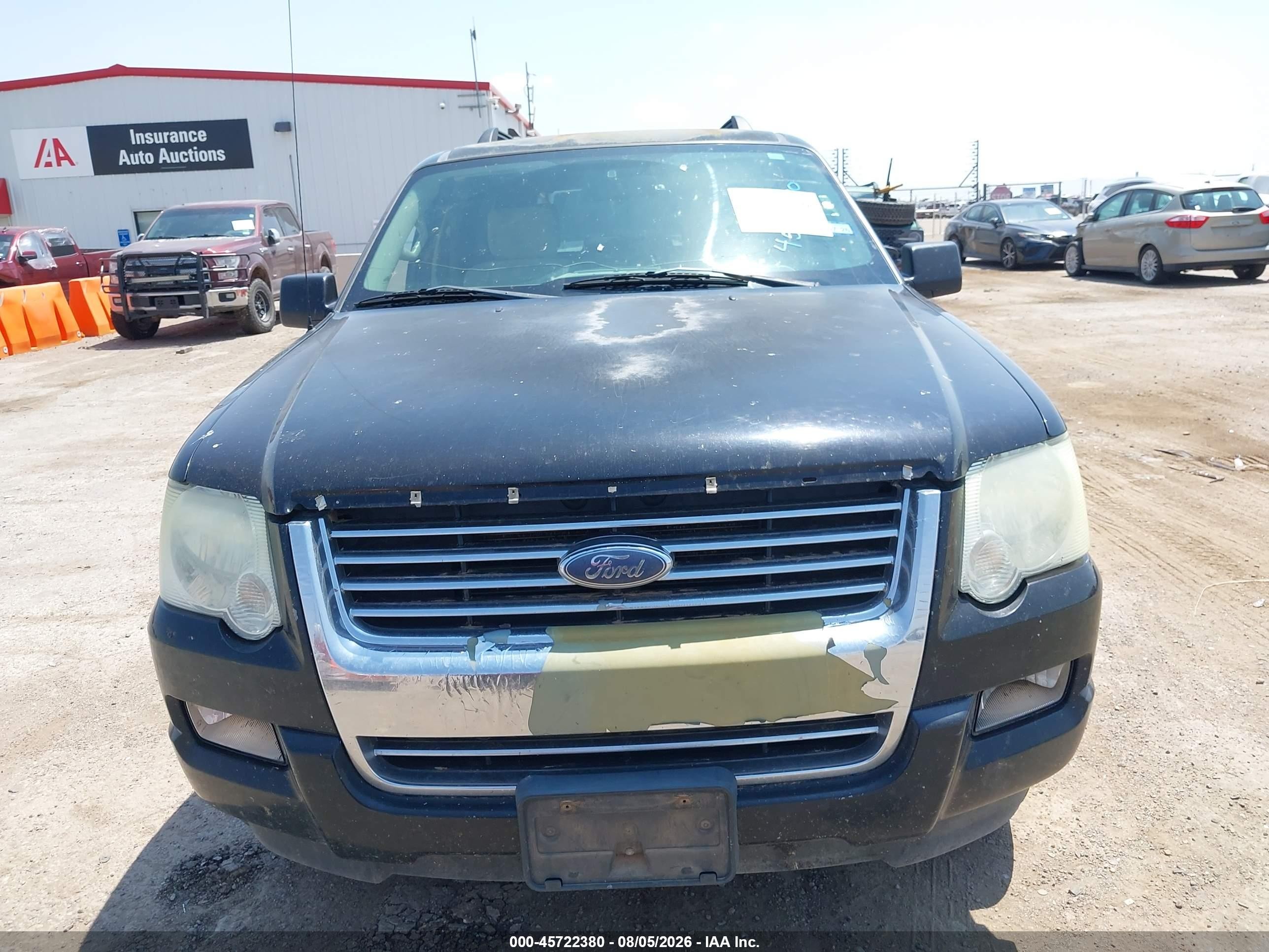 2007 Ford Explorer Xlt Black vin: 1FMEU63E97UB66083