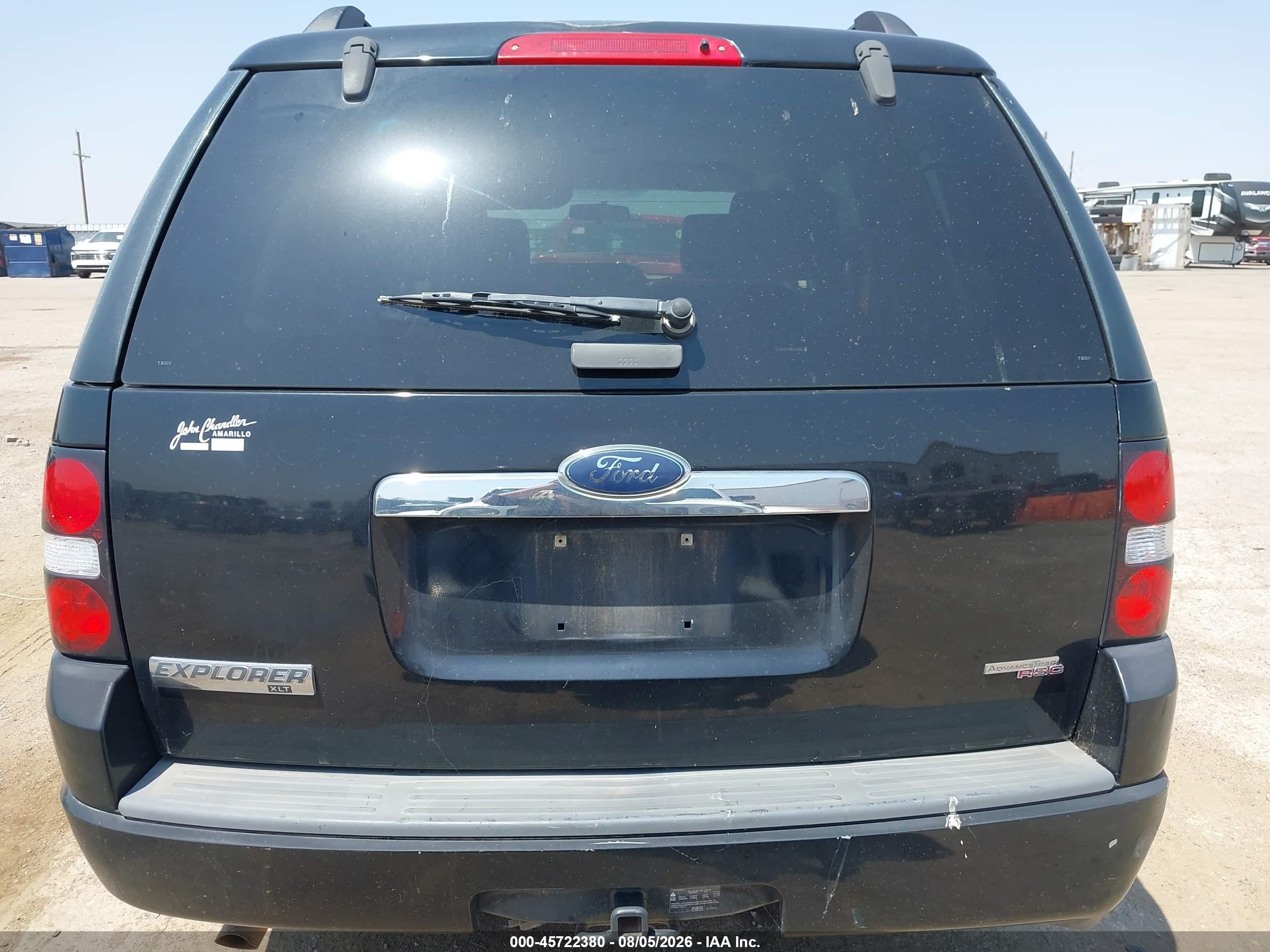 2007 Ford Explorer Xlt Black vin: 1FMEU63E97UB66083