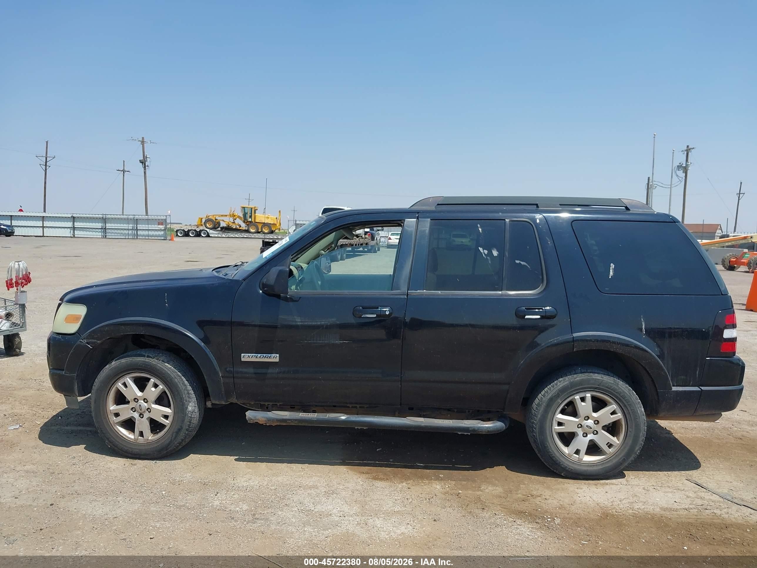 2007 Ford Explorer Xlt Black vin: 1FMEU63E97UB66083