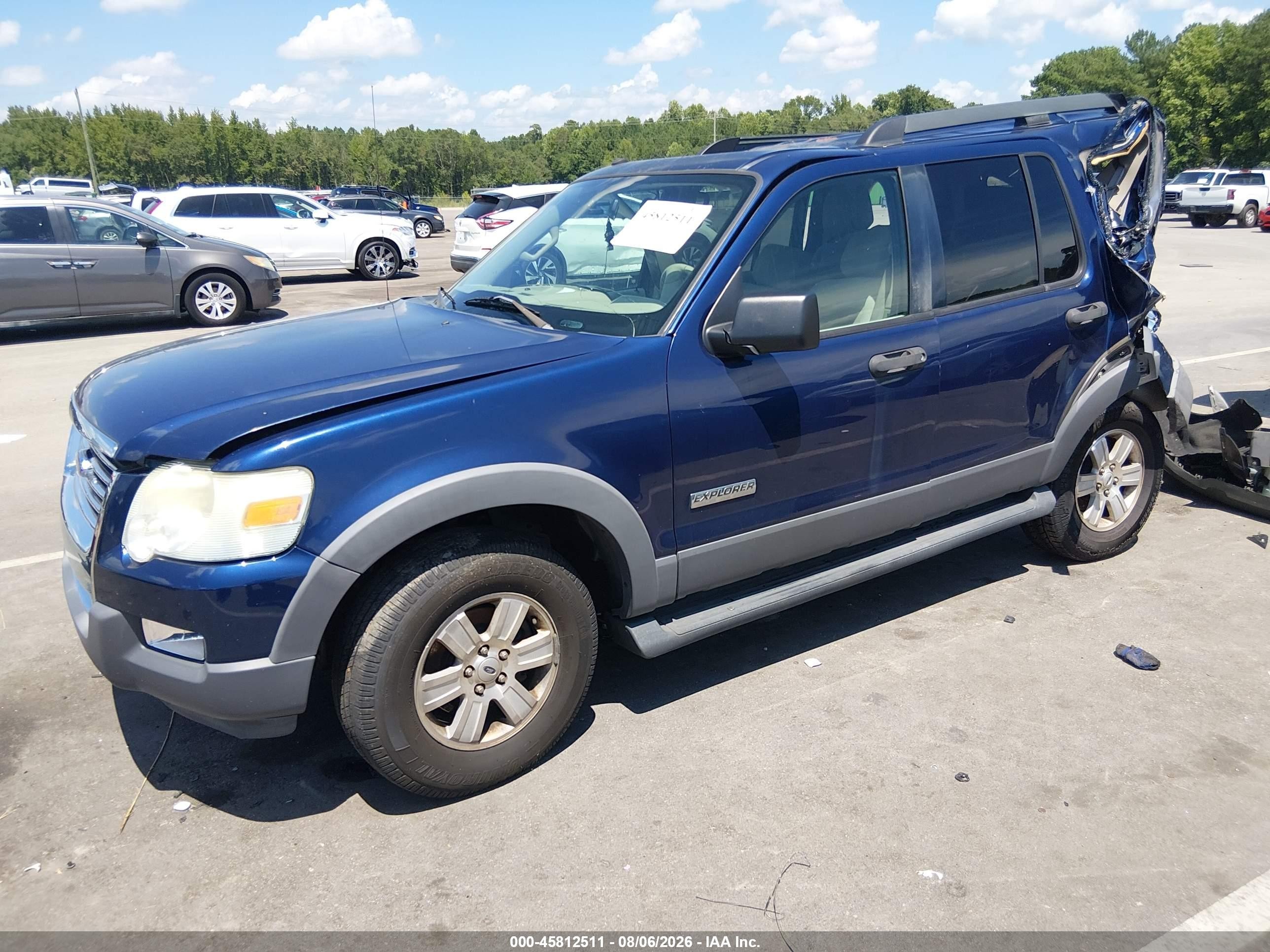 2006 Ford Explorer Xlt Blue vin: 1FMEU63EX6UB19417