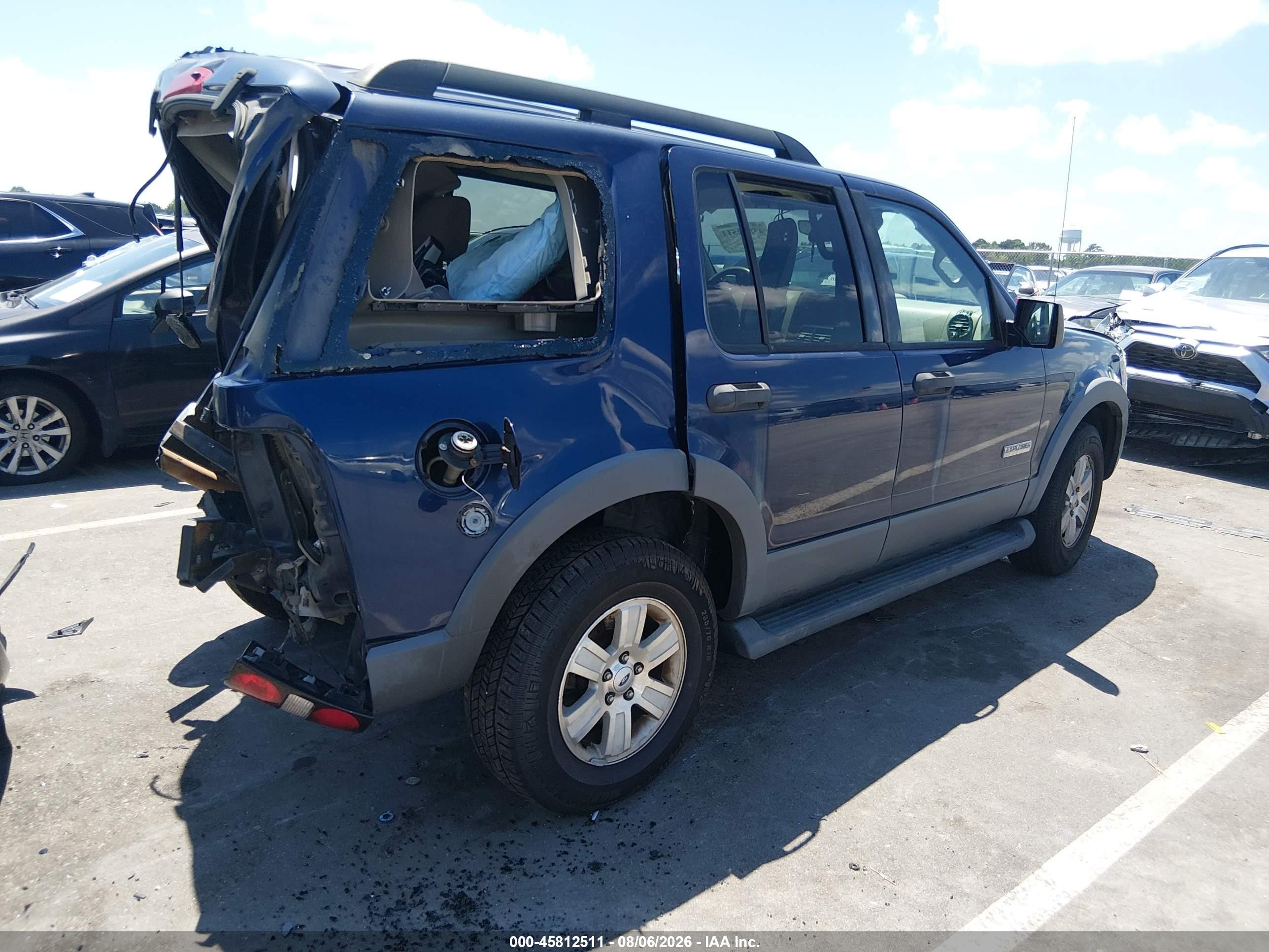 2006 Ford Explorer Xlt Blue vin: 1FMEU63EX6UB19417