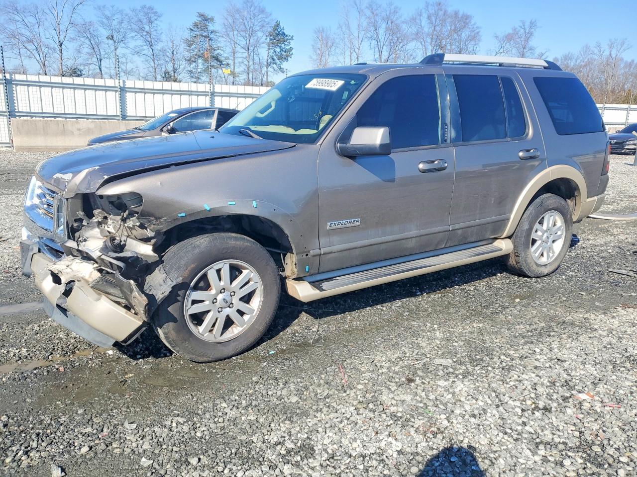 2006 Ford Explorer Eddie Bauer Gray vin: 1FMEU64816UA76790