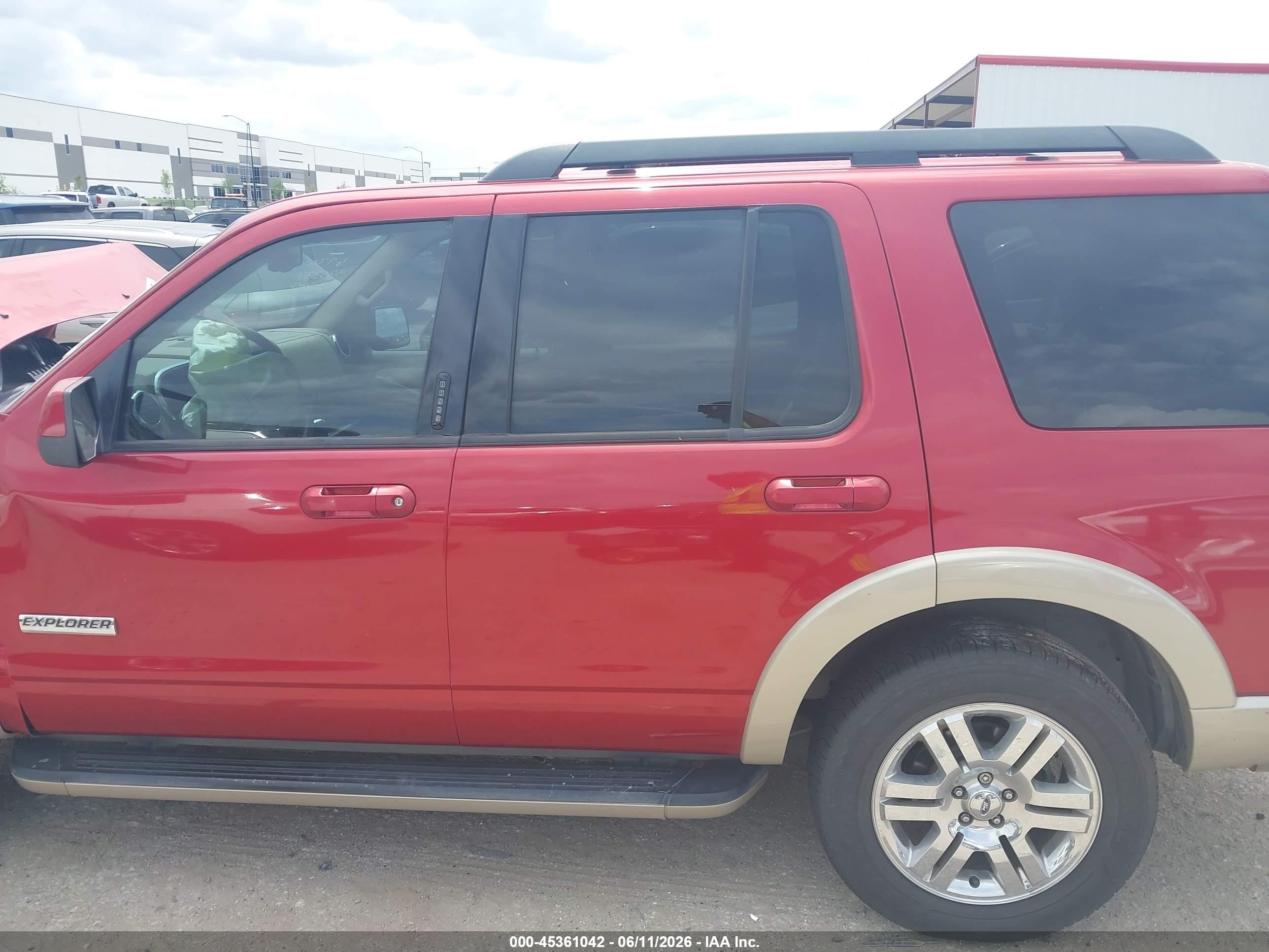 2008 Ford Explorer Eddie Bauer Red vin: 1FMEU64828UA03575