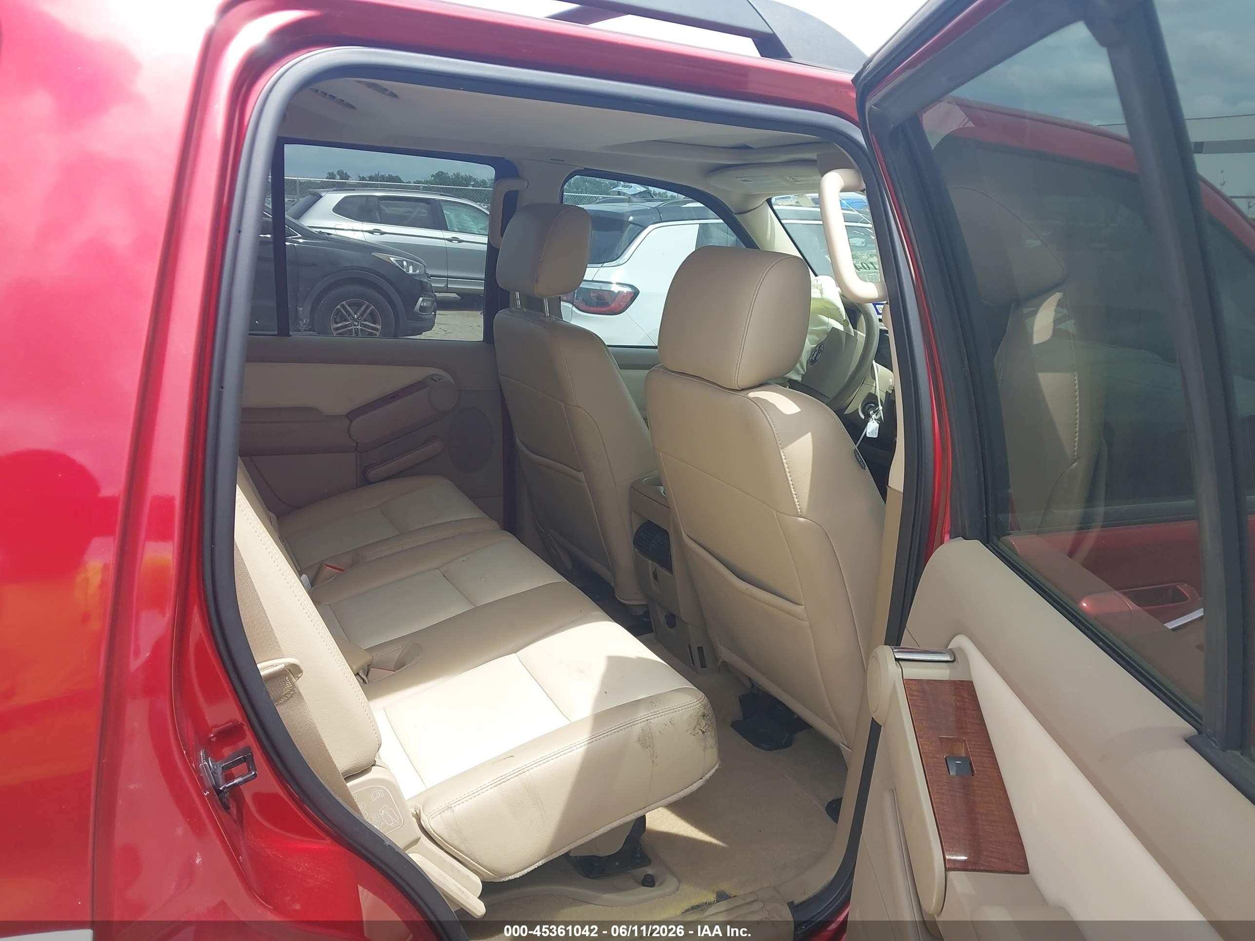 2008 Ford Explorer Eddie Bauer Red vin: 1FMEU64828UA03575