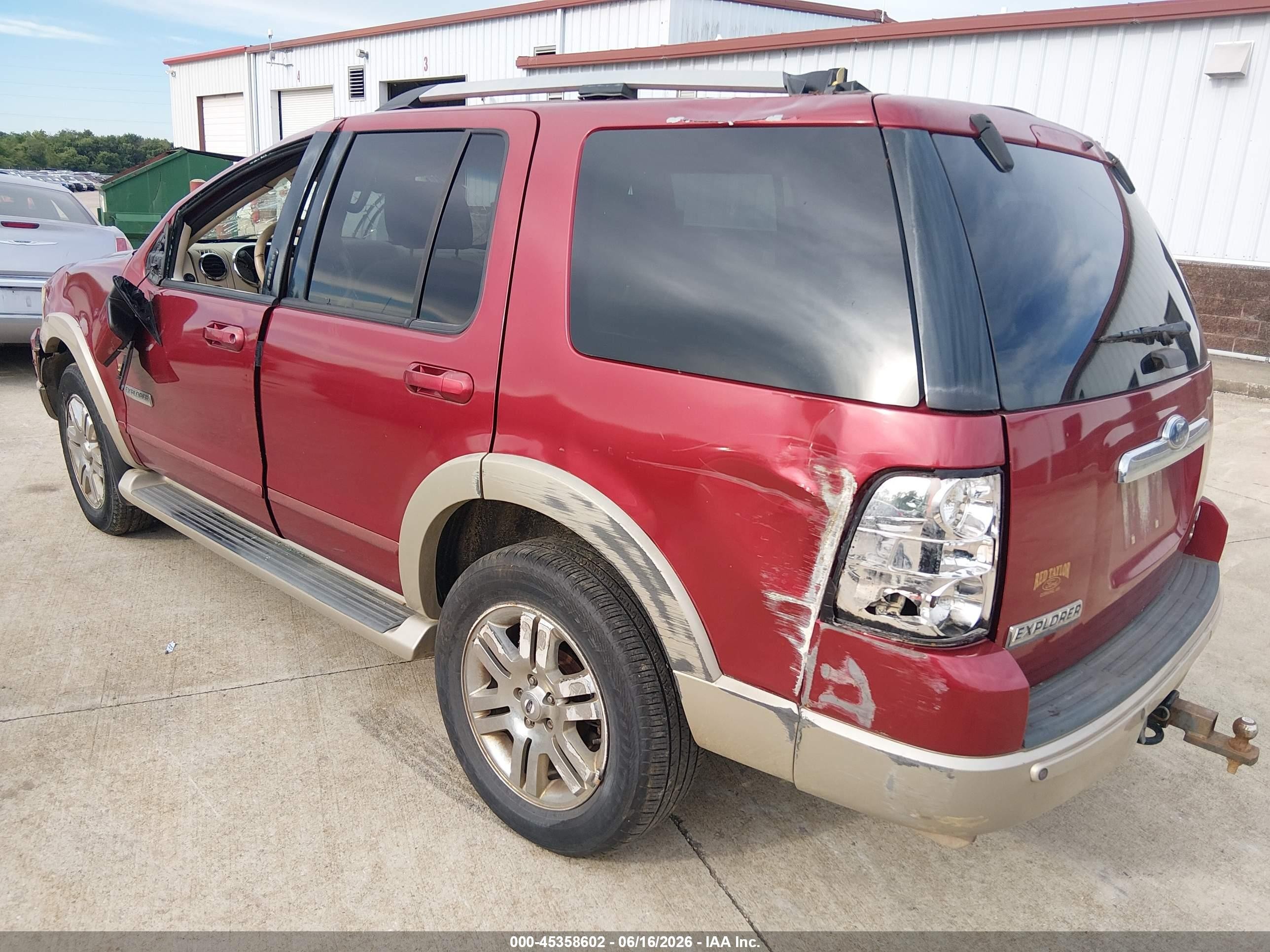 2006 Ford Explorer Eddie Bauer Красный vin: 1FMEU64896ZA04819