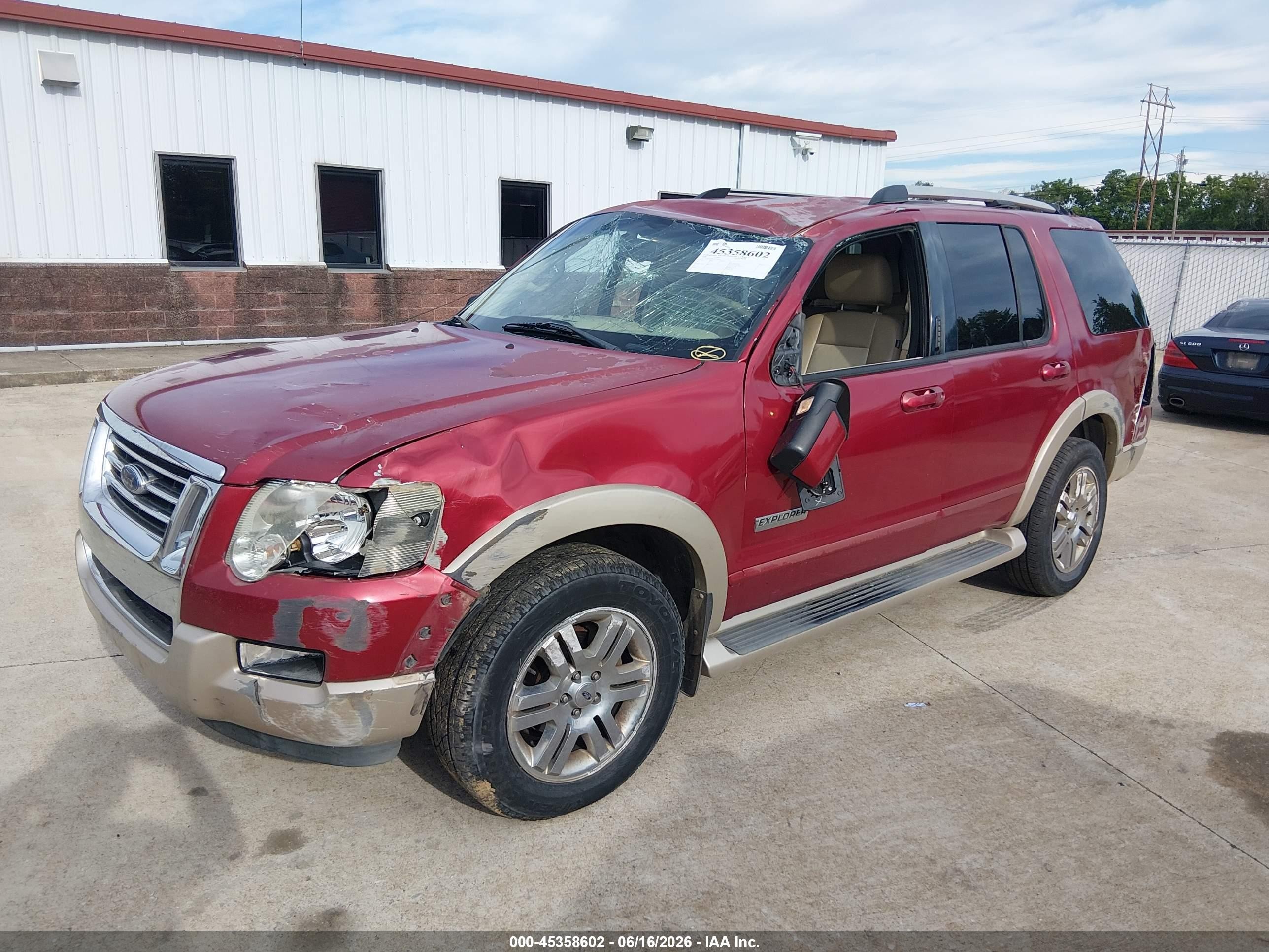 2006 Ford Explorer Eddie Bauer Красный vin: 1FMEU64896ZA04819
