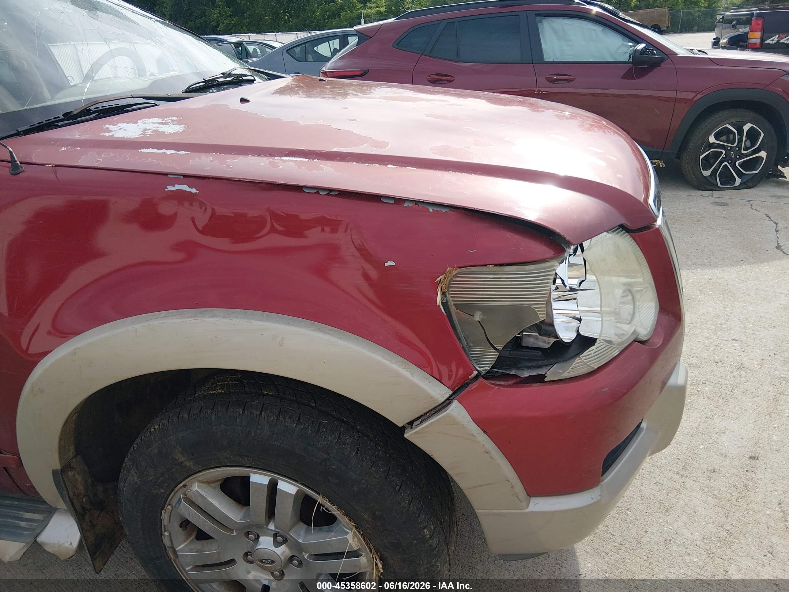 2006 Ford Explorer Eddie Bauer Красный vin: 1FMEU64896ZA04819