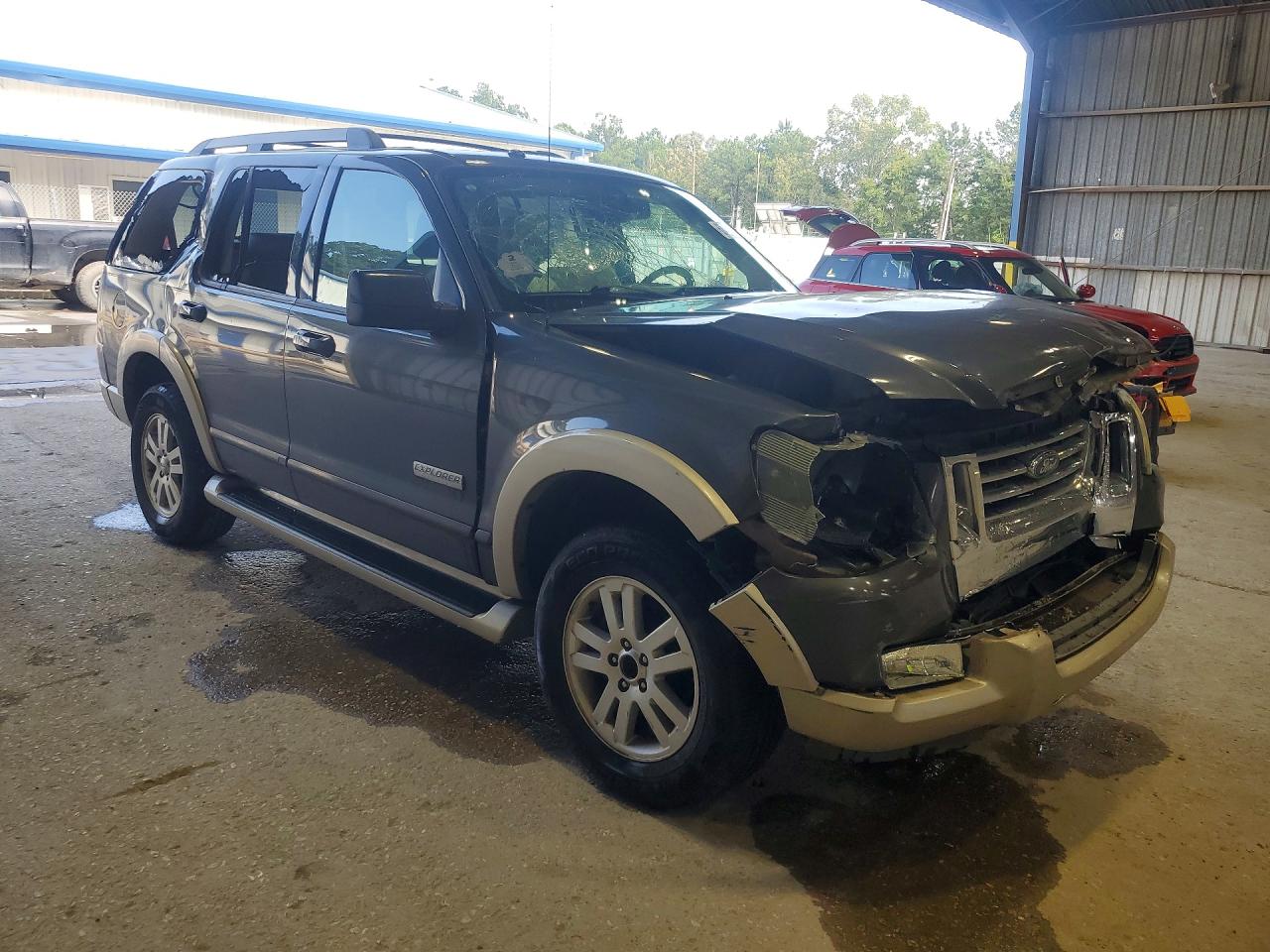 2007 Ford Explorer Eddie Bauer Зеленый vin: 1FMEU64E07UA49720