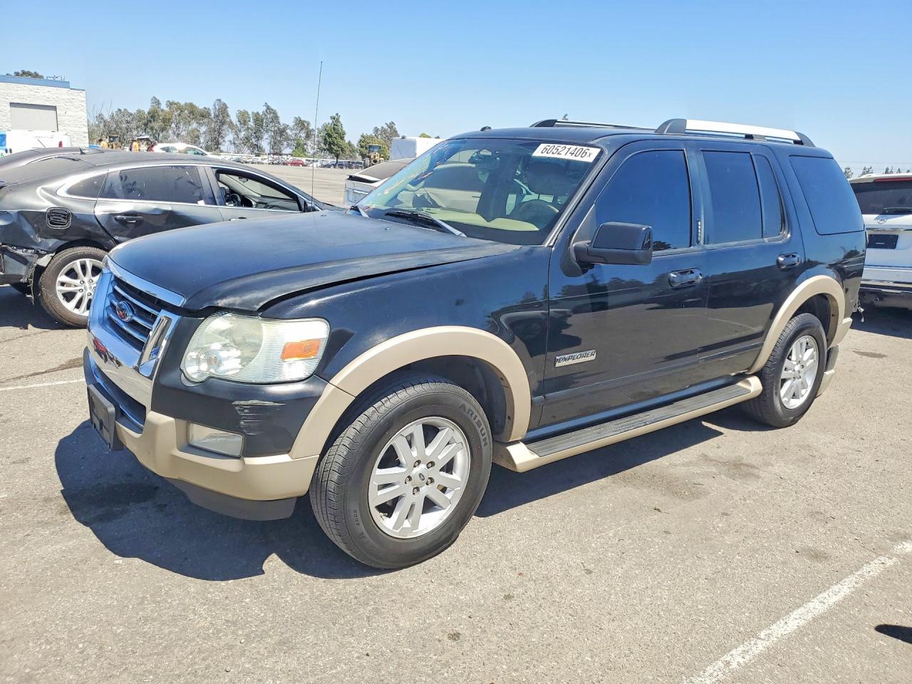 2007 Ford Explorer Eddie Bauer Black vin: 1FMEU64E27UB25857
