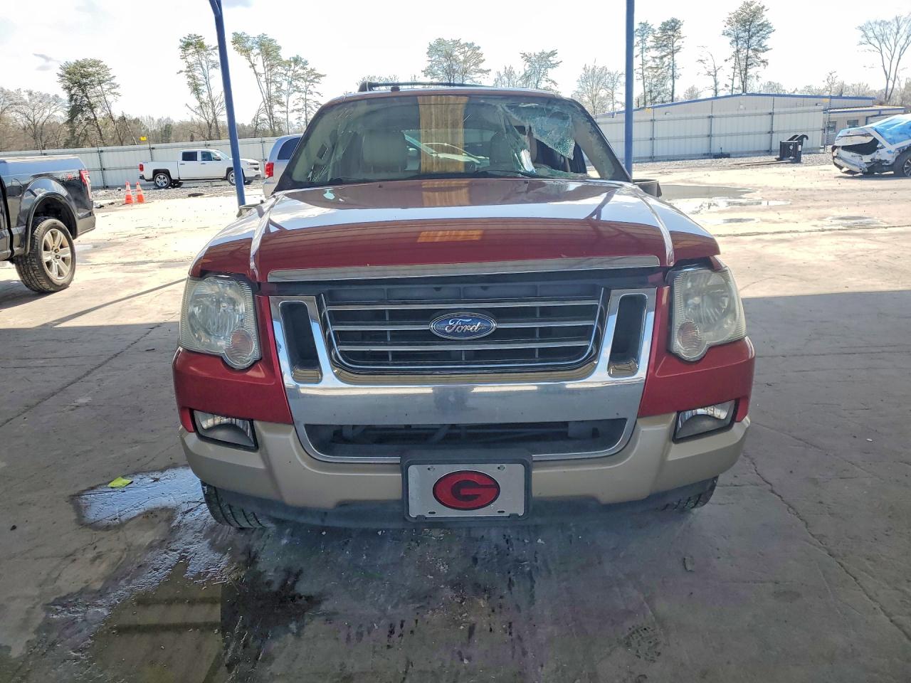 2008 Ford Explorer Eddie Bauer Maroon vin: 1FMEU64E28UB36388