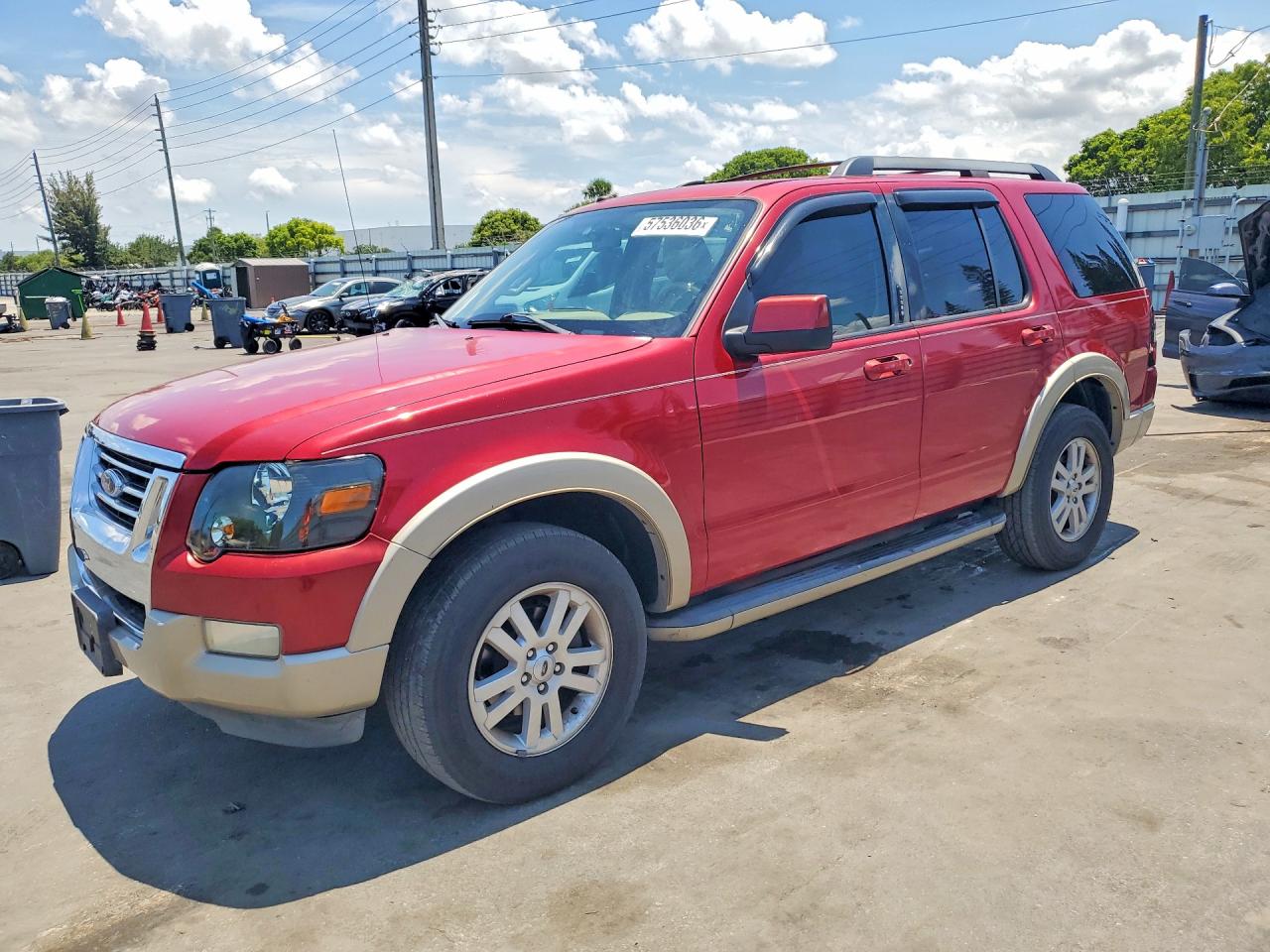 2009 Ford Explorer Eddie Bauer Red vin: 1FMEU64E29UA43436