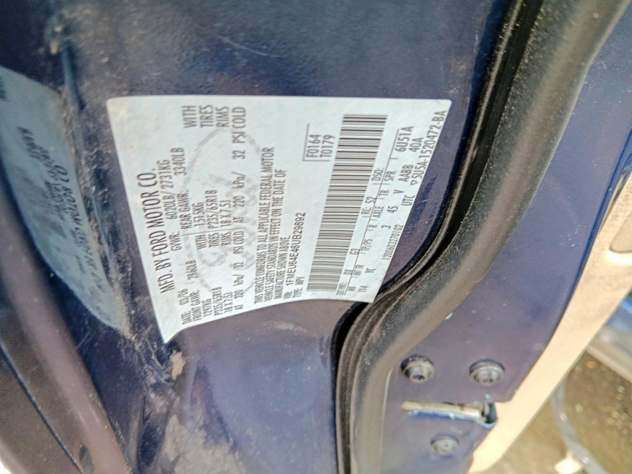 2006 Ford Explorer Eddie Bauer Синий vin: 1FMEU64E46UB29892