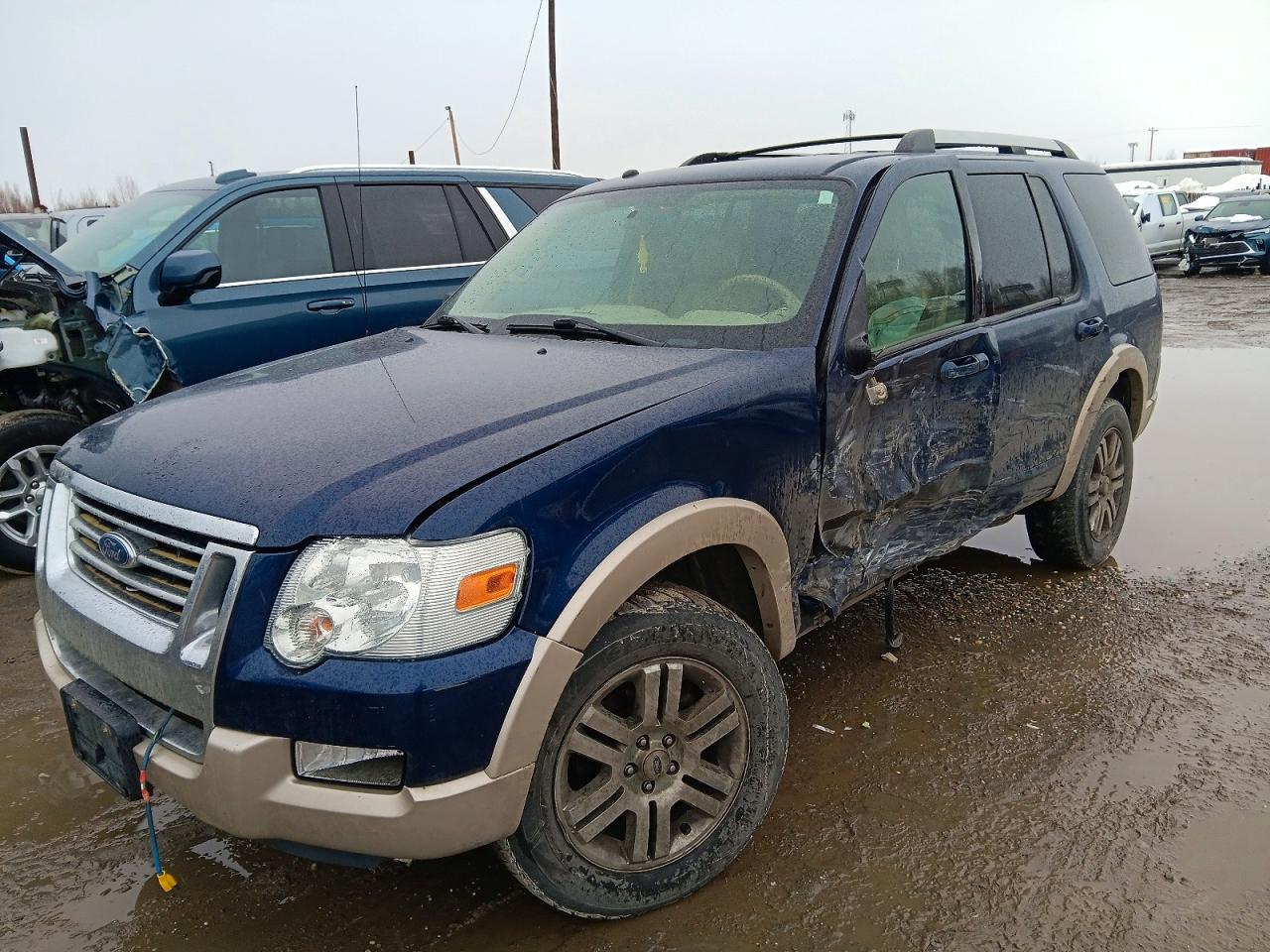 2006 Ford Explorer Eddie Bauer Синий vin: 1FMEU64E46UB29892