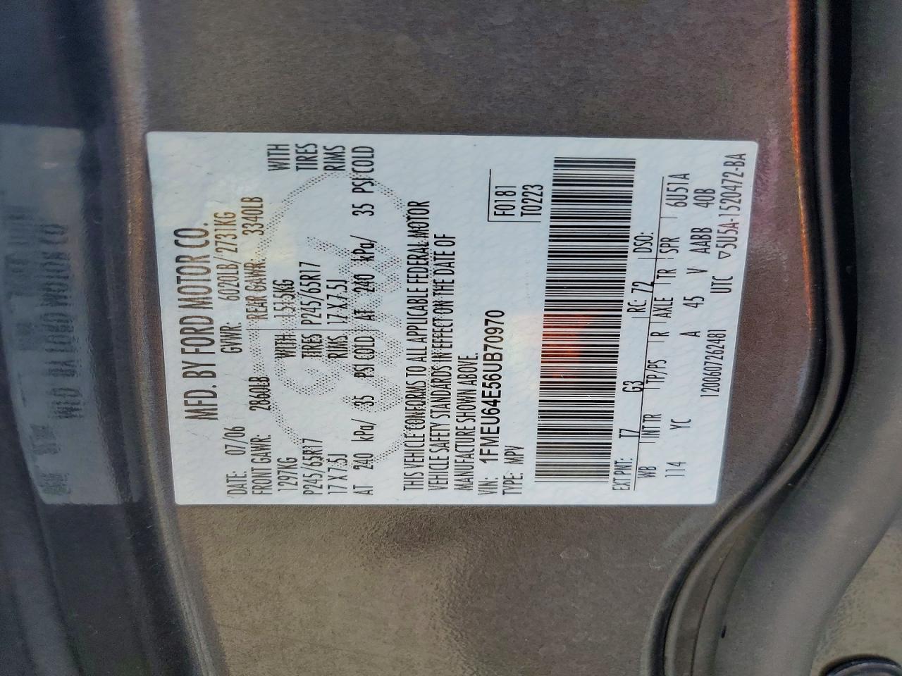 2006 Ford Explorer Eddie Bauer Brown vin: 1FMEU64E56UB70970