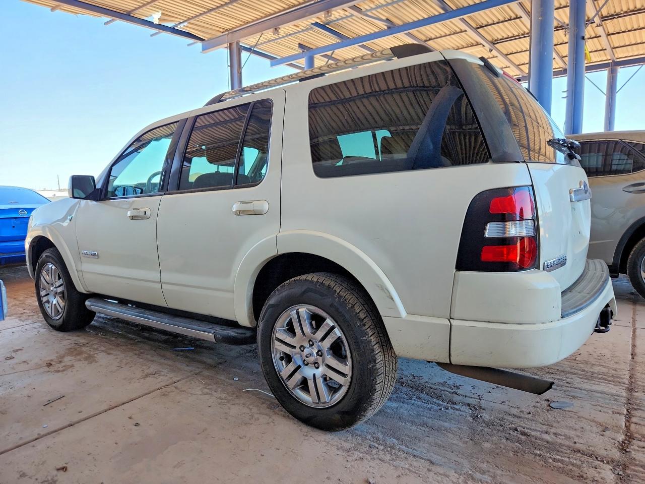 2008 Ford Explorer Limited White vin: 1FMEU65848UA54526
