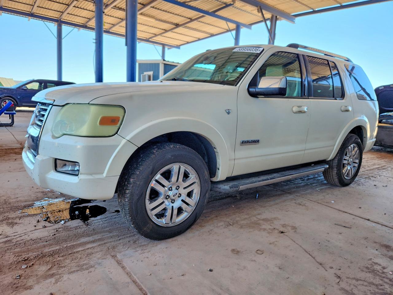 2008 Ford Explorer Limited White vin: 1FMEU65848UA54526