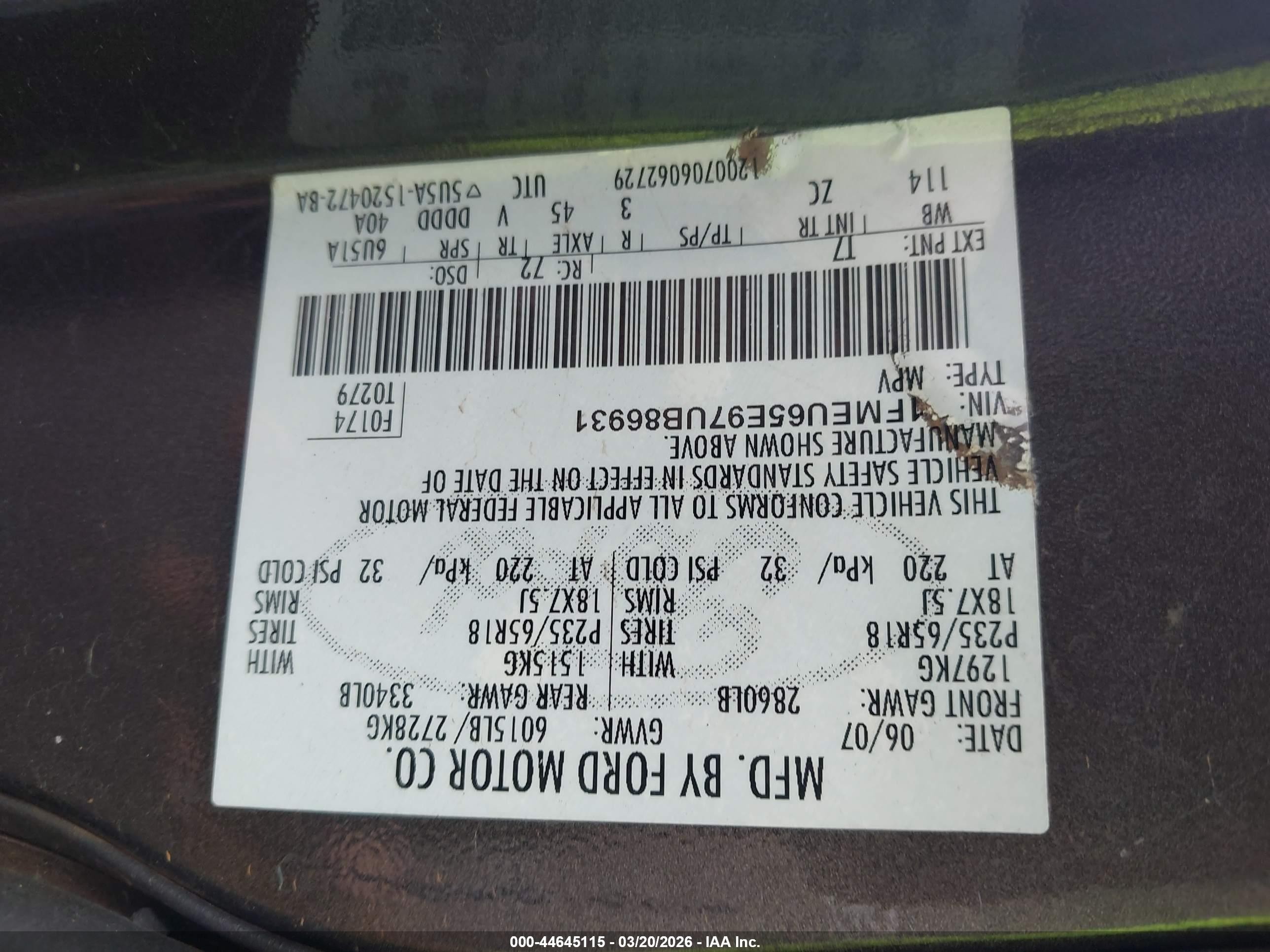 2007 Ford Explorer Limited Brown vin: 1FMEU65E97UB86931