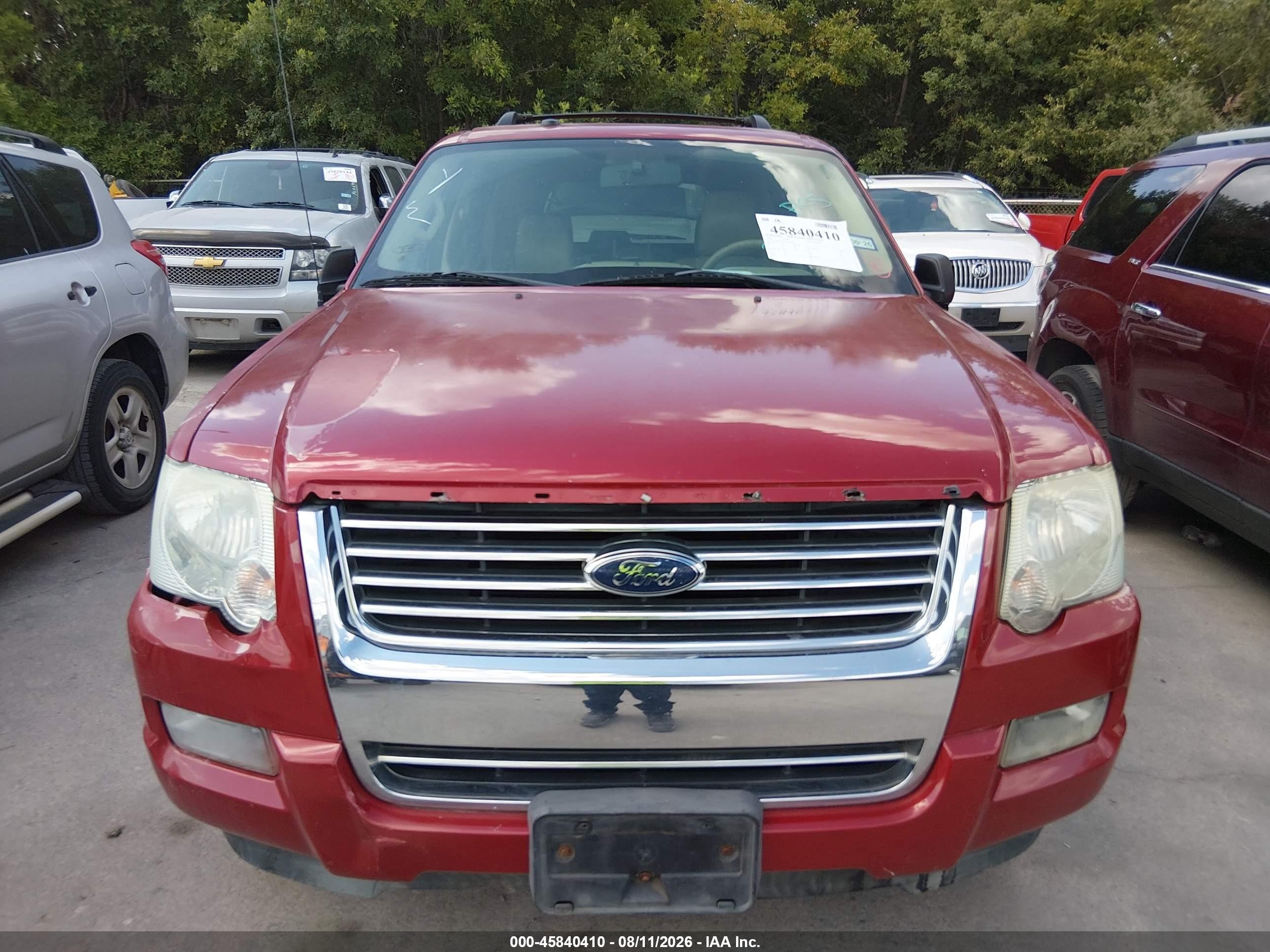2010 Ford Explorer Xlt Burgundy vin: 1FMEU6DEXAUA18031