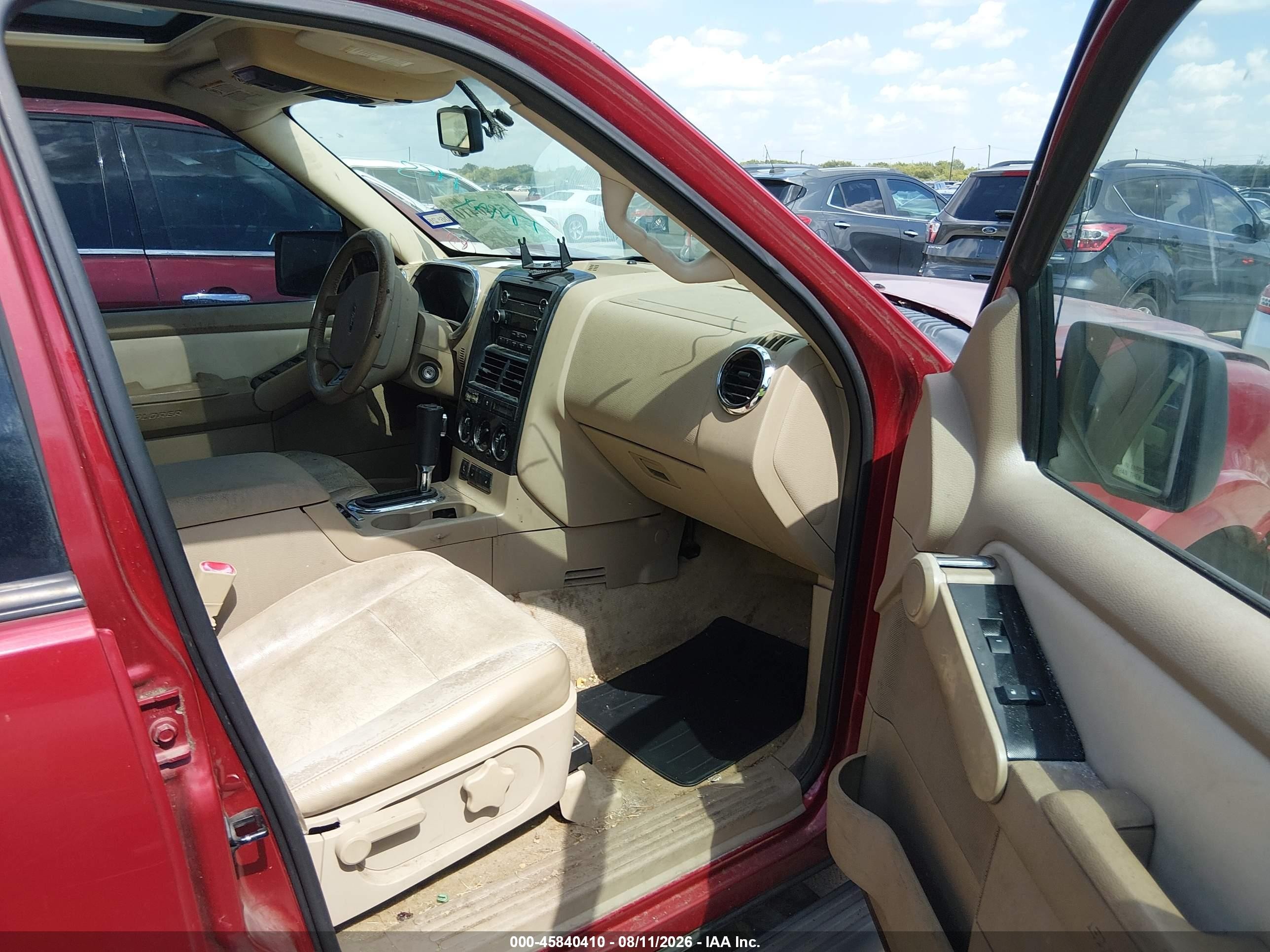 2010 Ford Explorer Xlt Burgundy vin: 1FMEU6DEXAUA18031