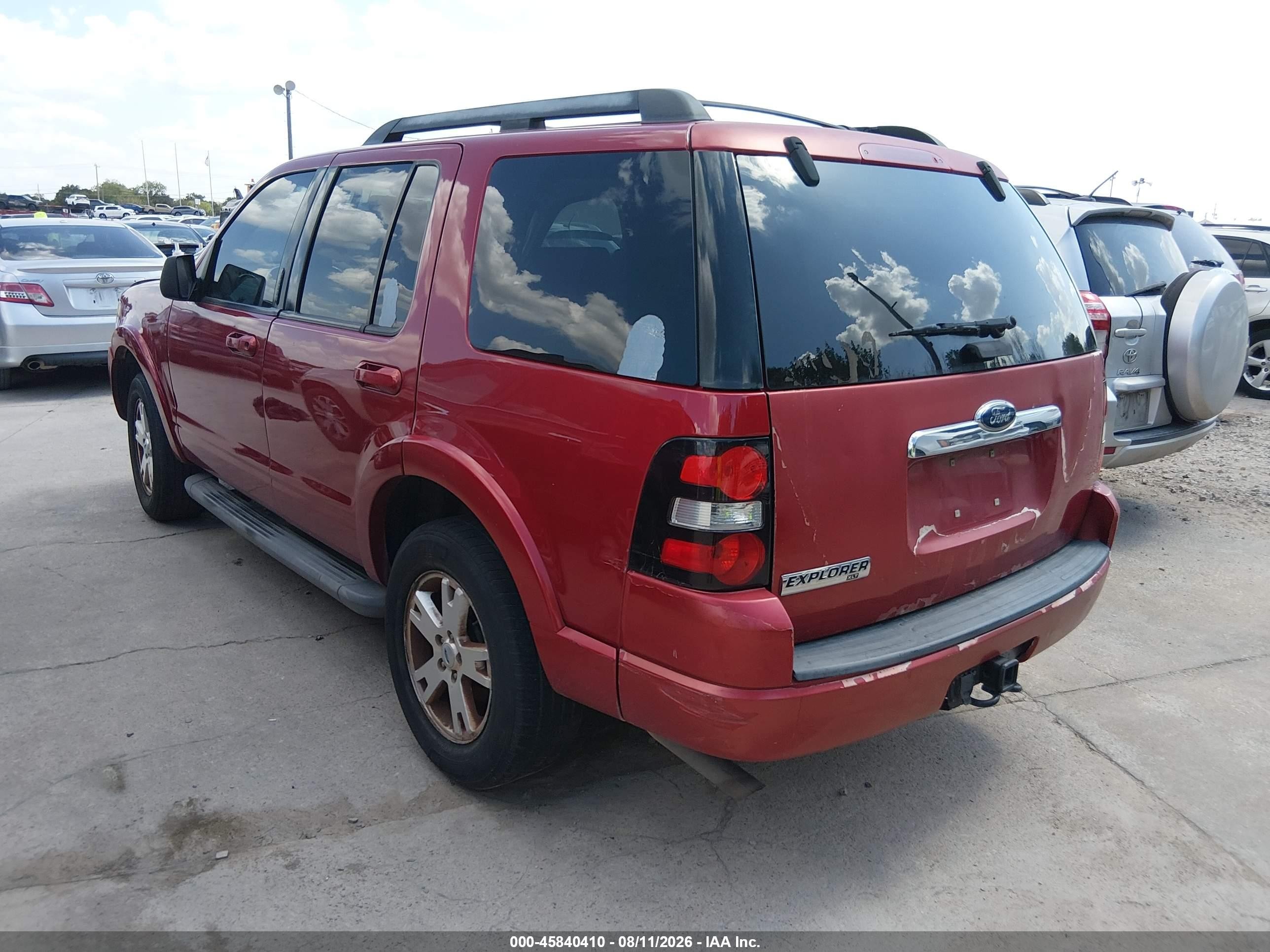 2010 Ford Explorer Xlt Burgundy vin: 1FMEU6DEXAUA18031