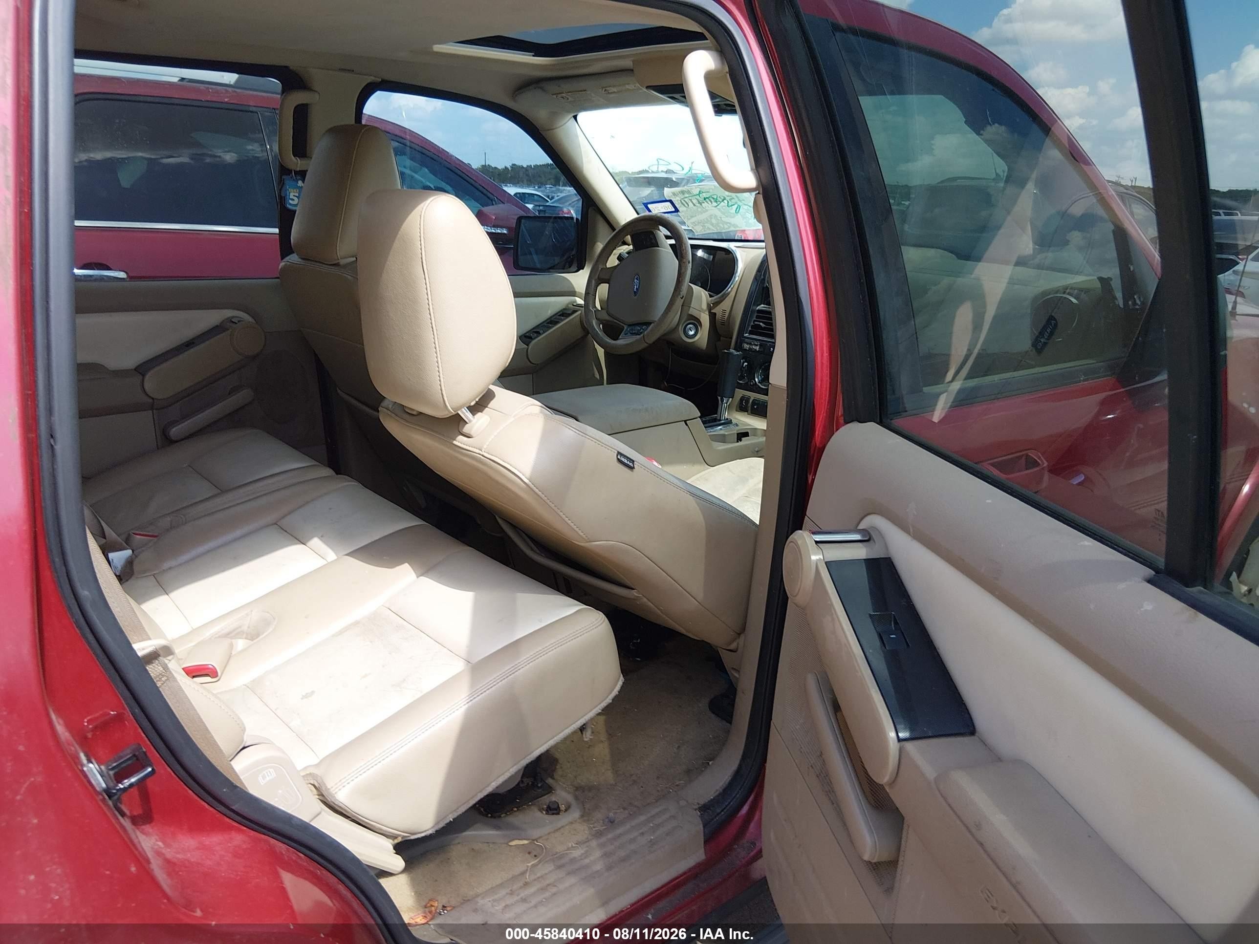 2010 Ford Explorer Xlt Burgundy vin: 1FMEU6DEXAUA18031