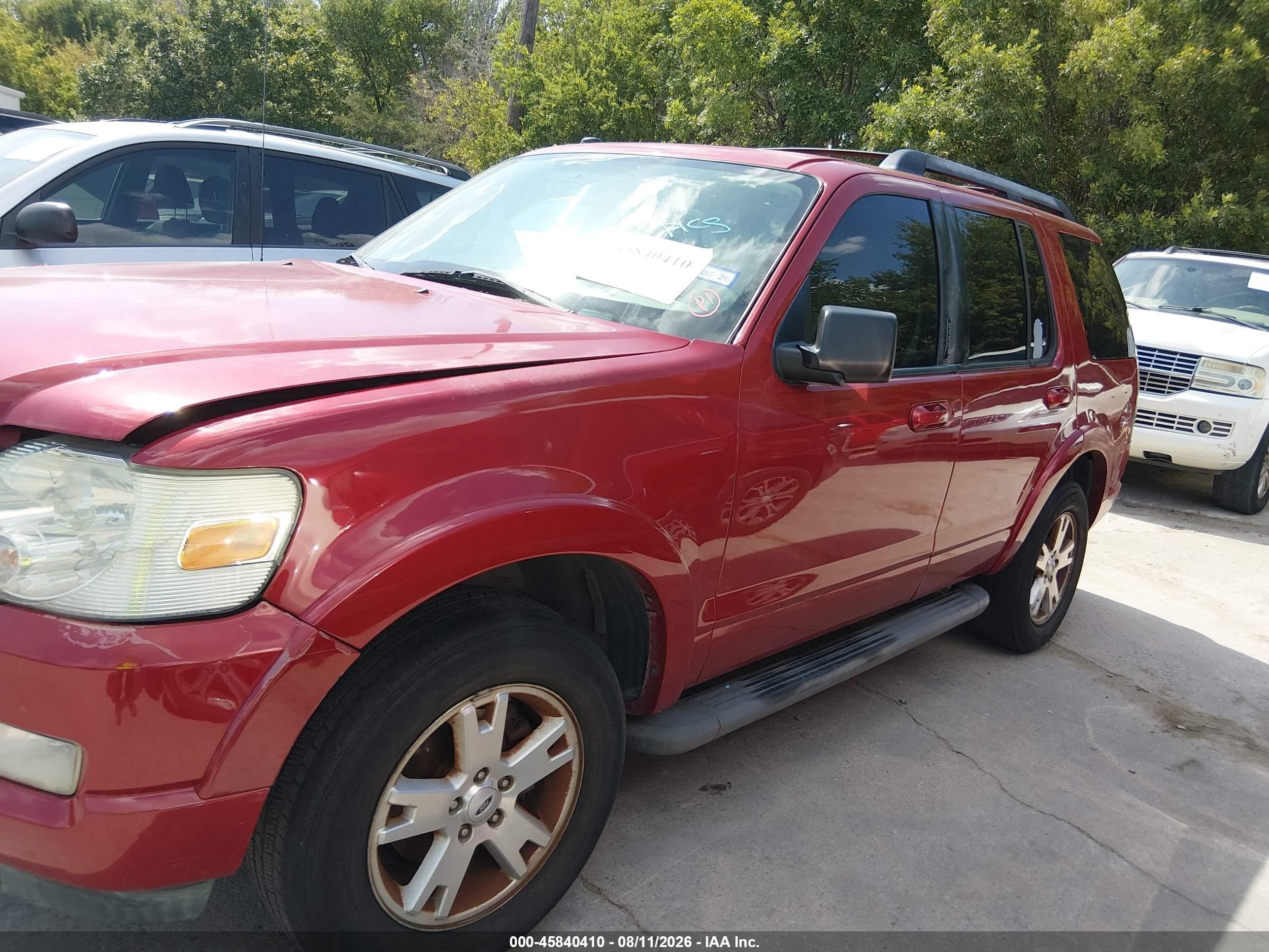 2010 Ford Explorer Xlt Burgundy vin: 1FMEU6DEXAUA18031