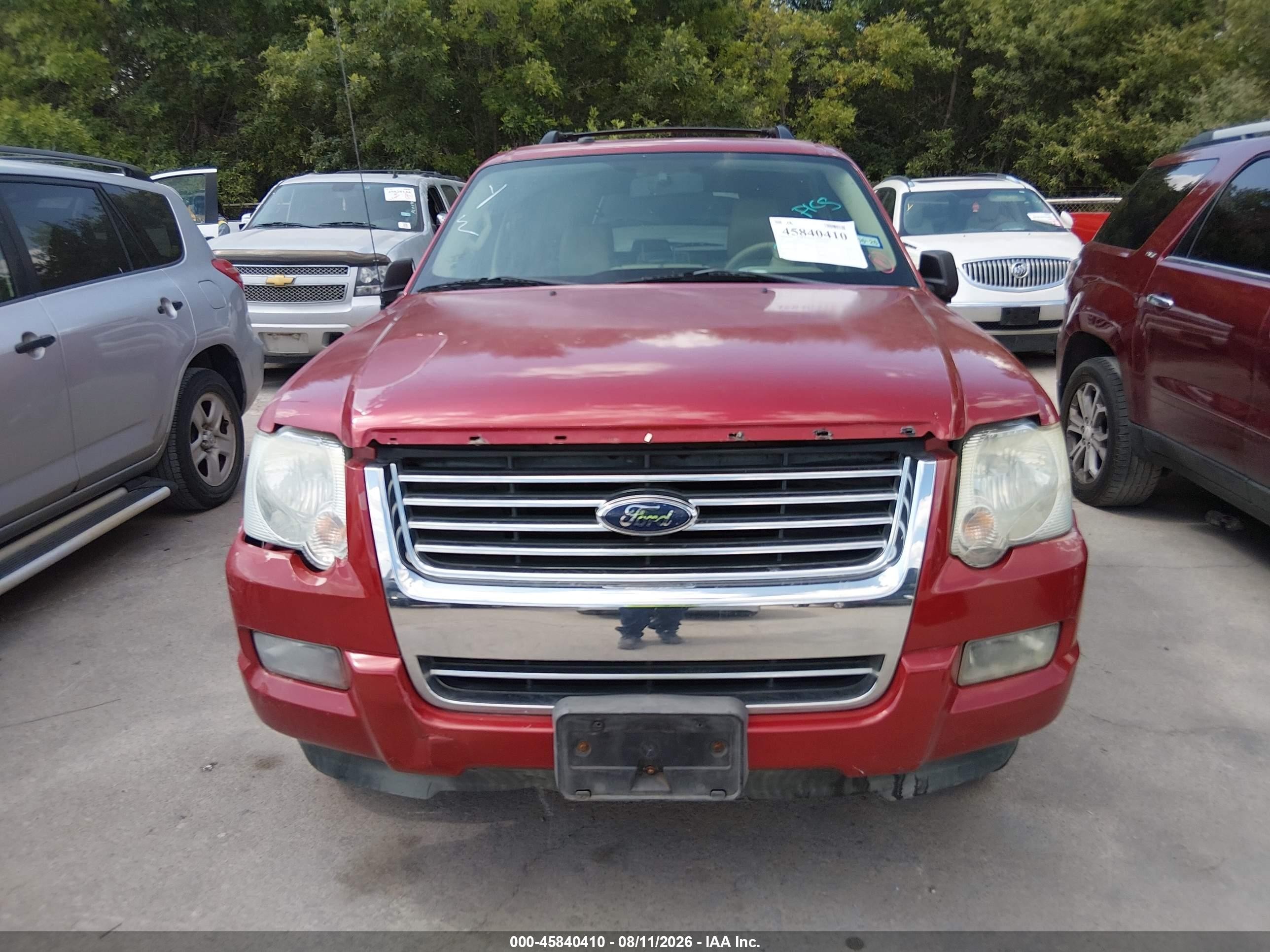 2010 Ford Explorer Xlt Burgundy vin: 1FMEU6DEXAUA18031