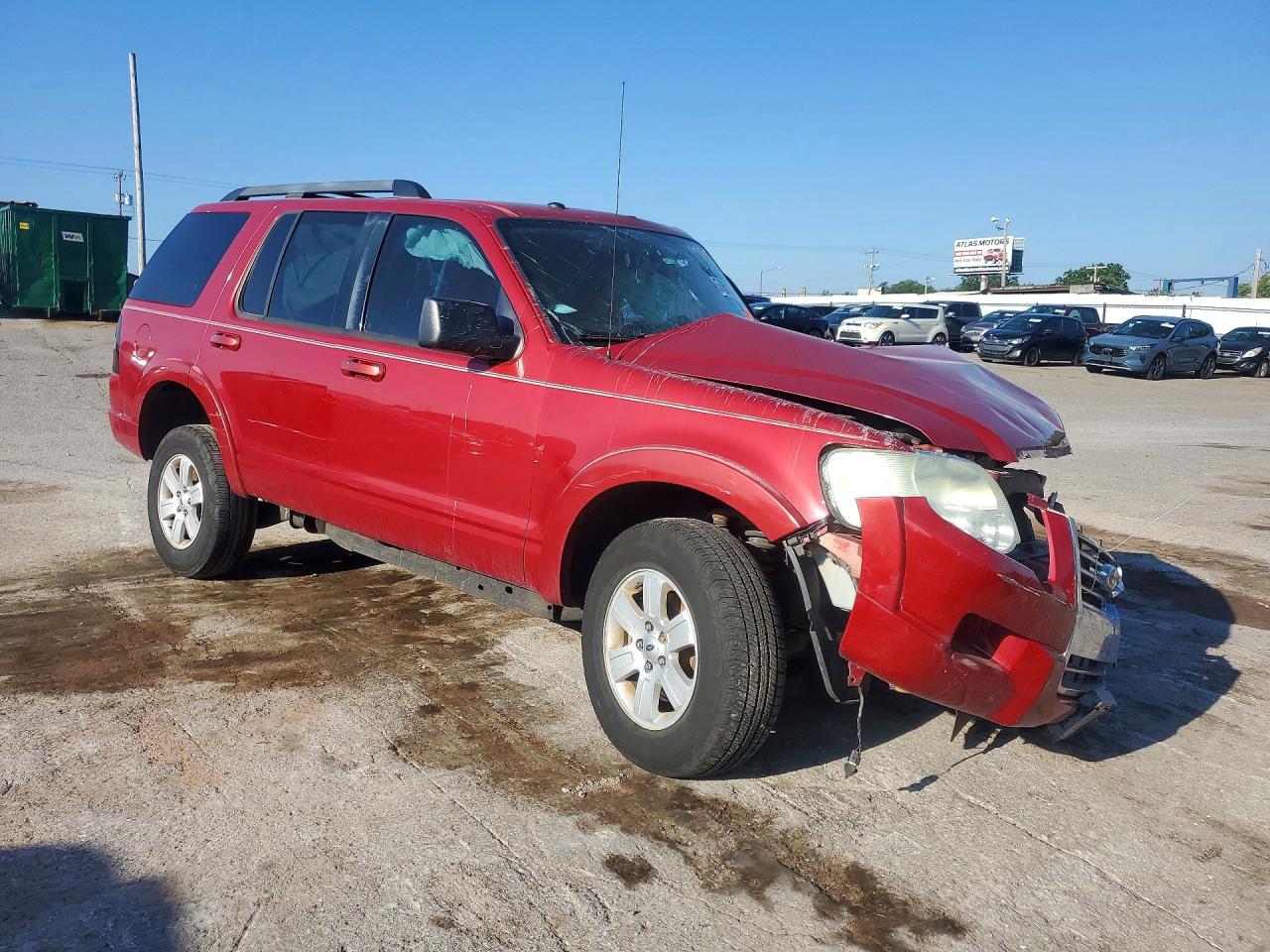 2010 Ford Explorer Xlt Red vin: 1FMEU6DEXAUA51255