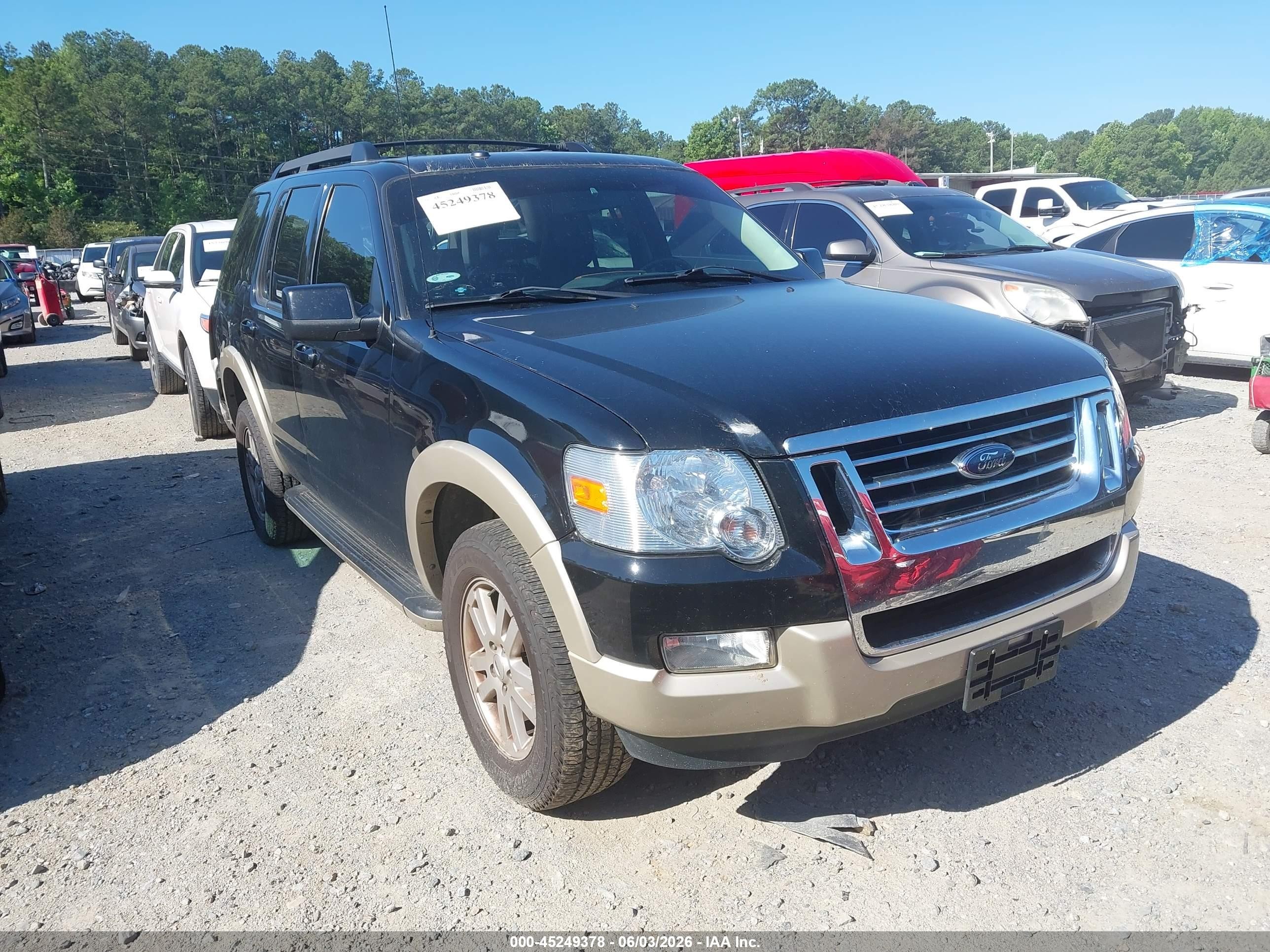 2010 Ford Explorer Eddie Bauer Black vin: 1FMEU6EE3AUB13173