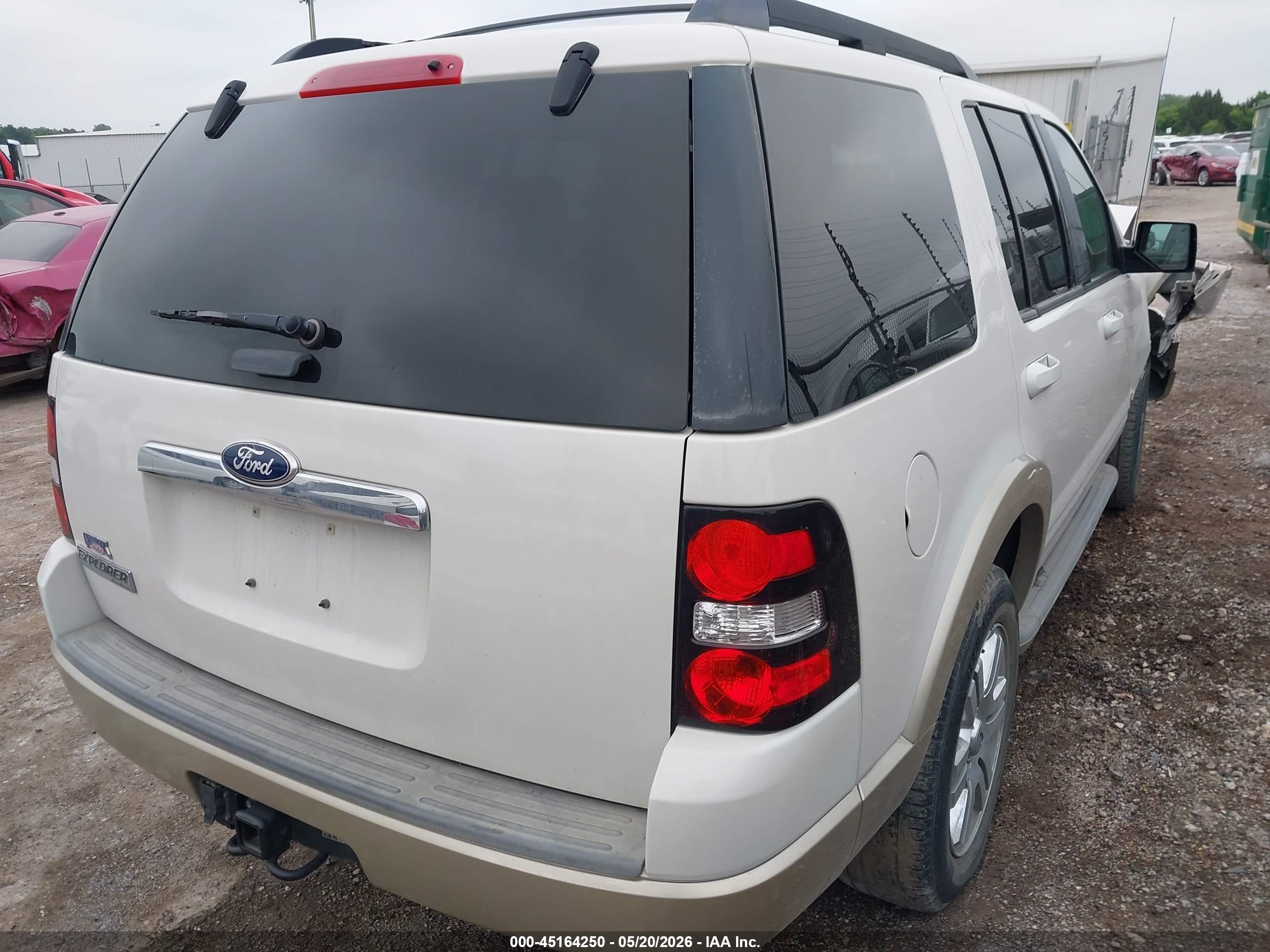 2010 Ford Explorer Eddie Bauer White vin: 1FMEU6EE5AUA90141