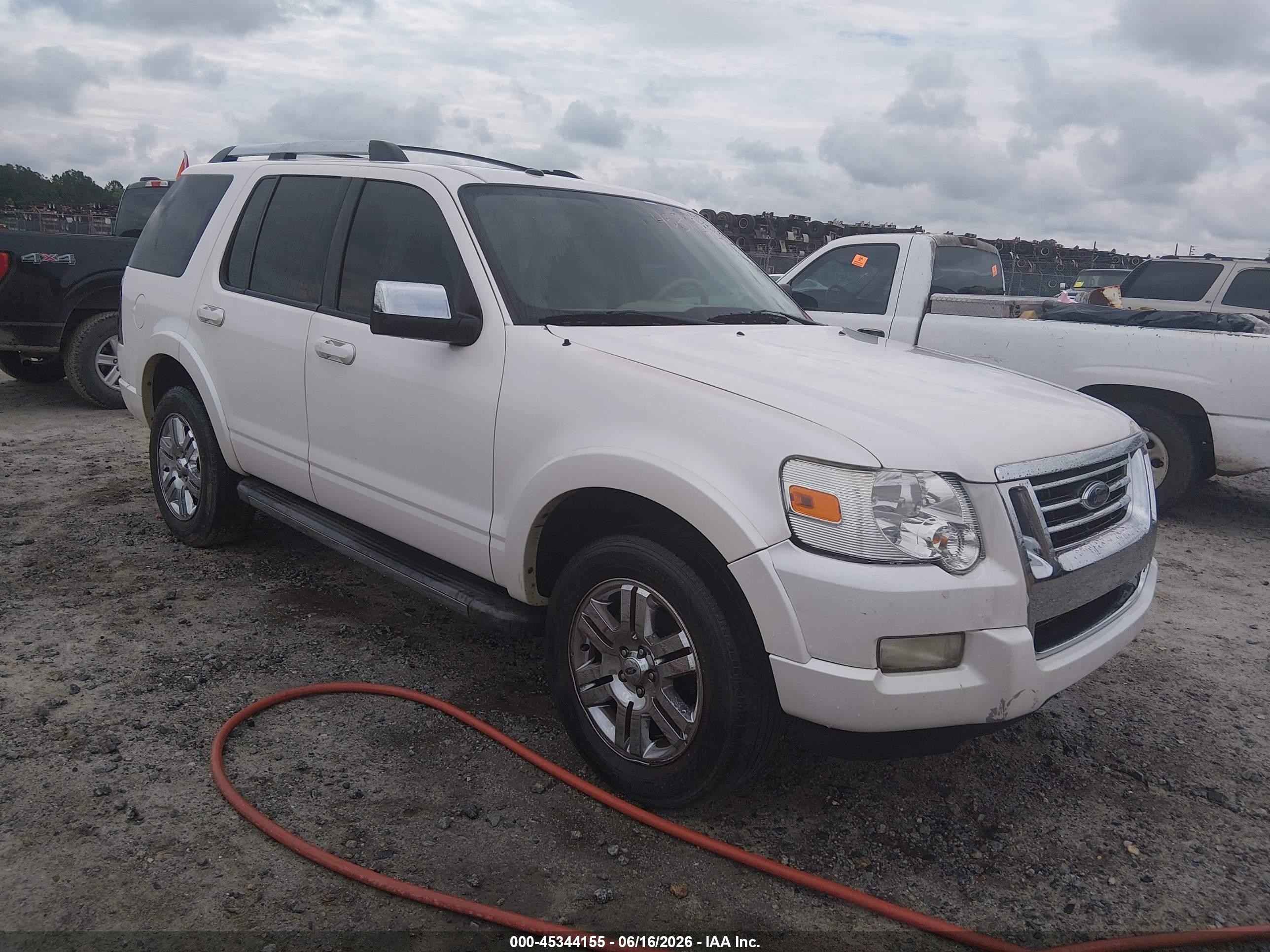 2010 Ford Explorer Limited White vin: 1FMEU6FEXAUA31729