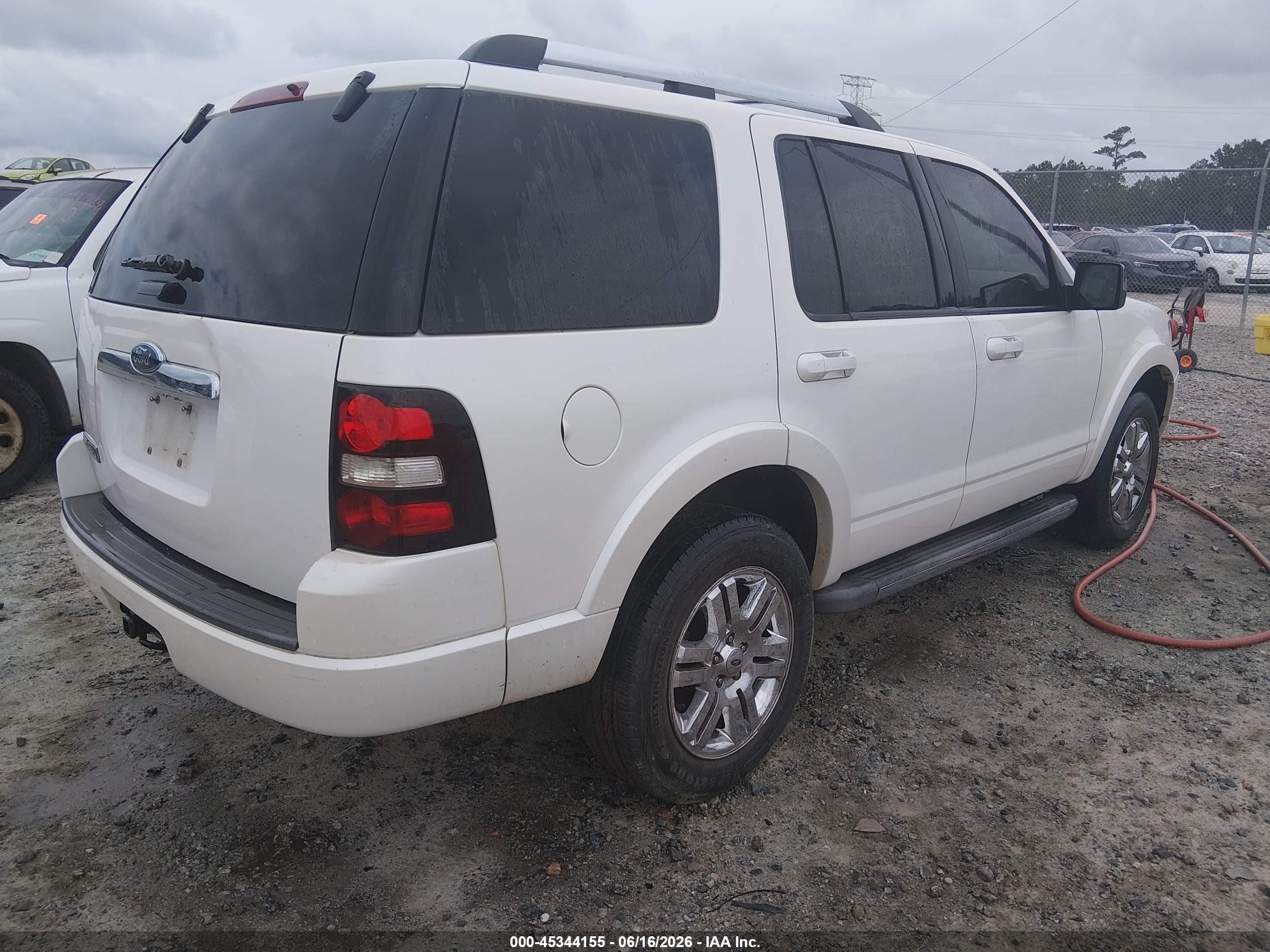 2010 Ford Explorer Limited White vin: 1FMEU6FEXAUA31729