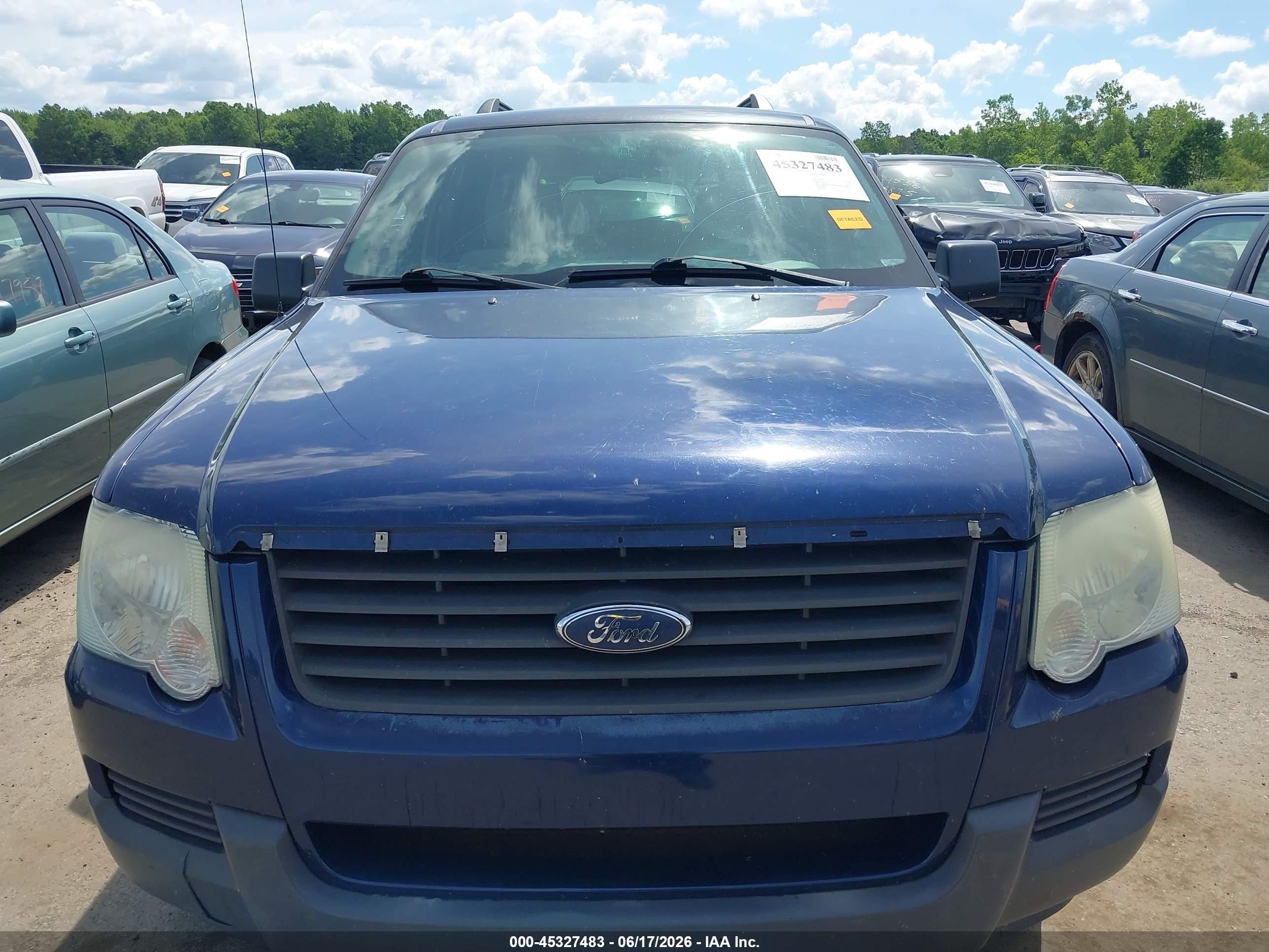 2006 Ford Explorer Xls Blue vin: 1FMEU72E26UB31715