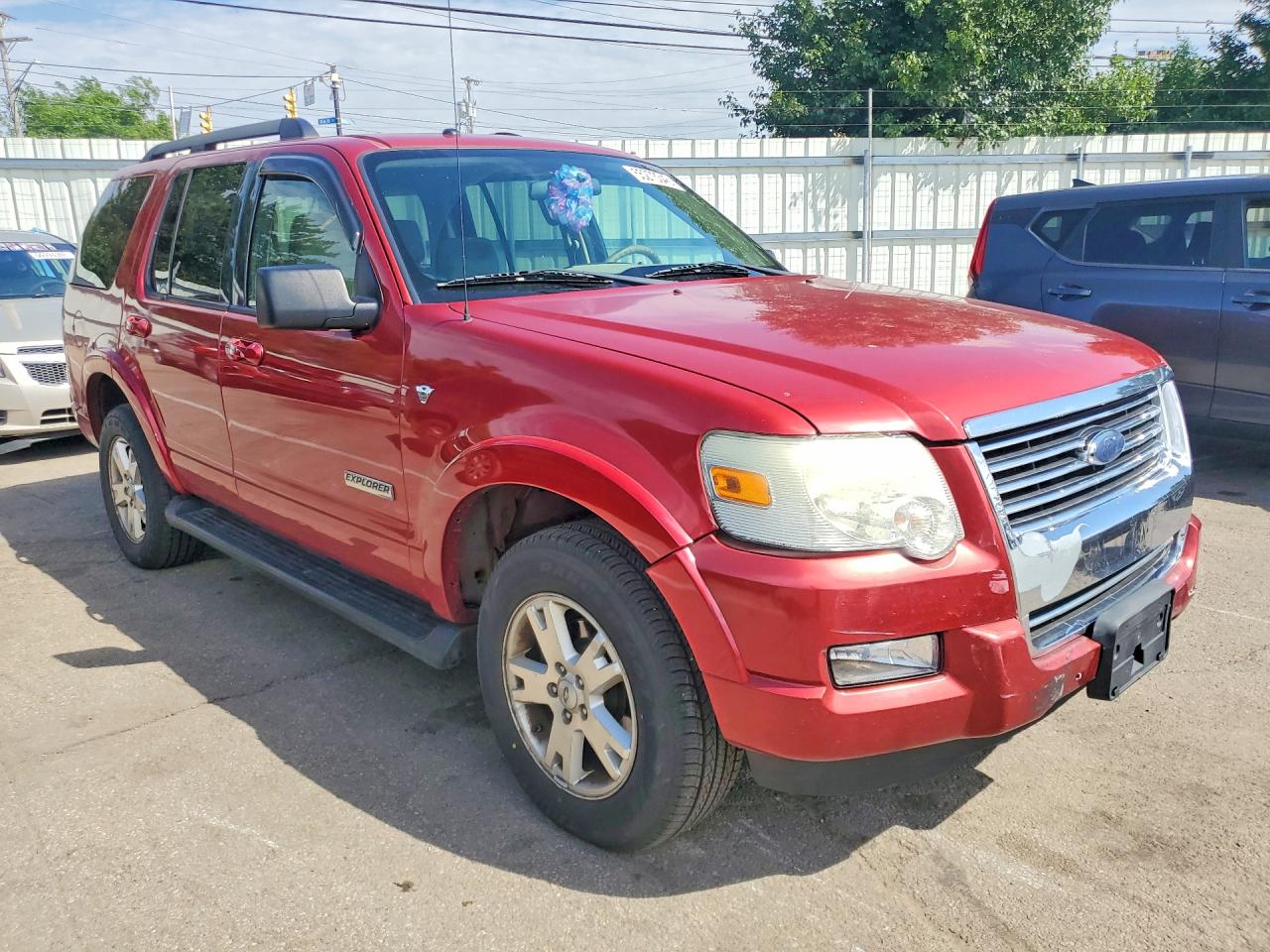 2007 Ford Explorer Xlt Red vin: 1FMEU738X7UB59241