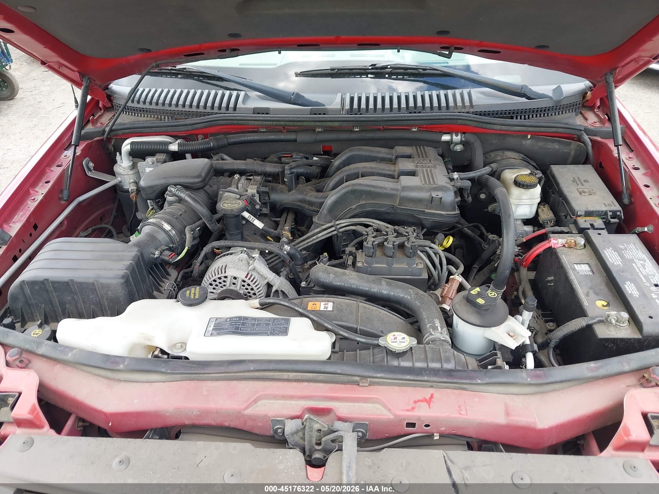 2006 Ford Explorer Xlt Red vin: 1FMEU73E06UB50634
