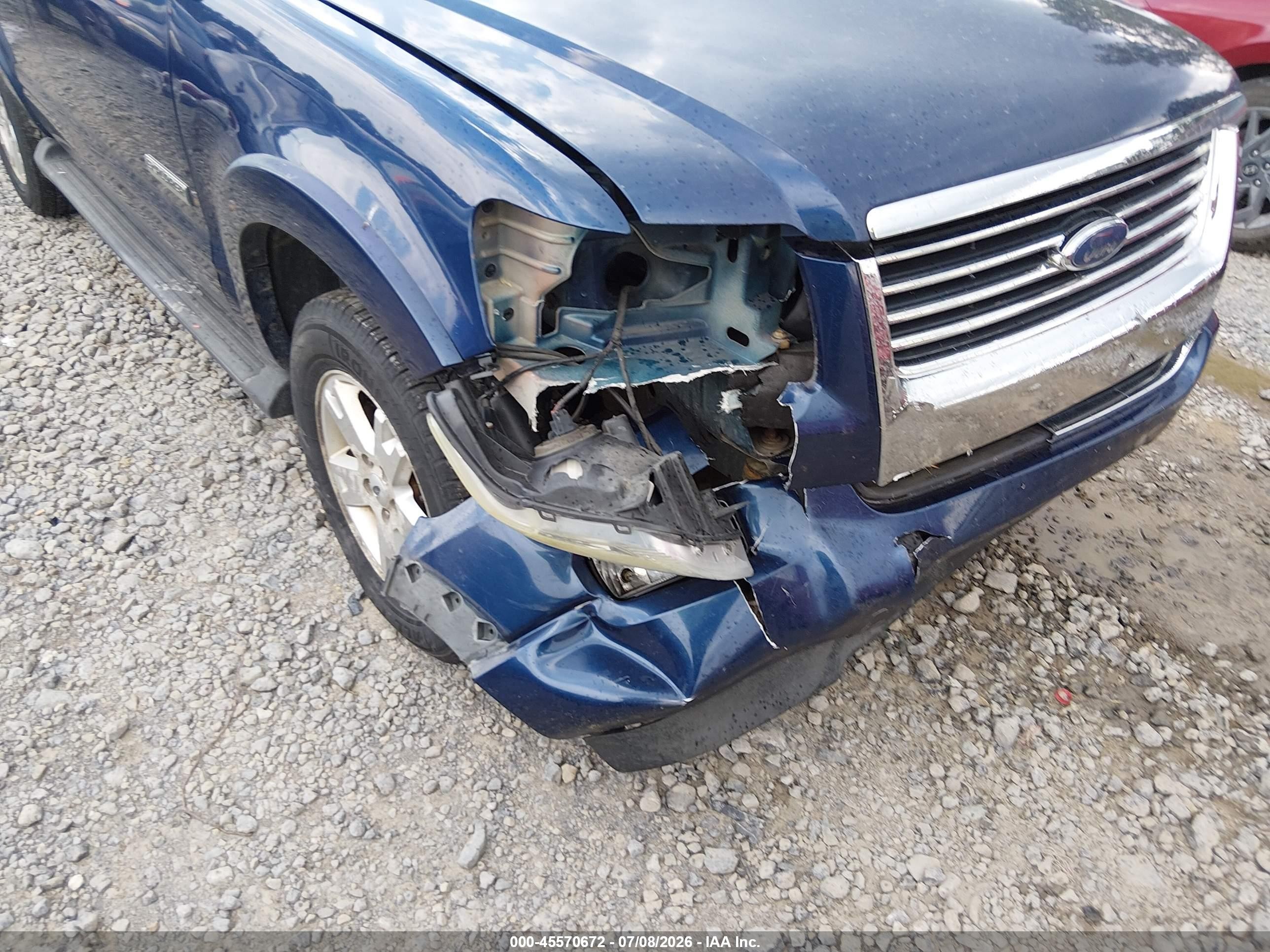 2007 Ford Explorer Xlt Синий vin: 1FMEU73E07UB28456
