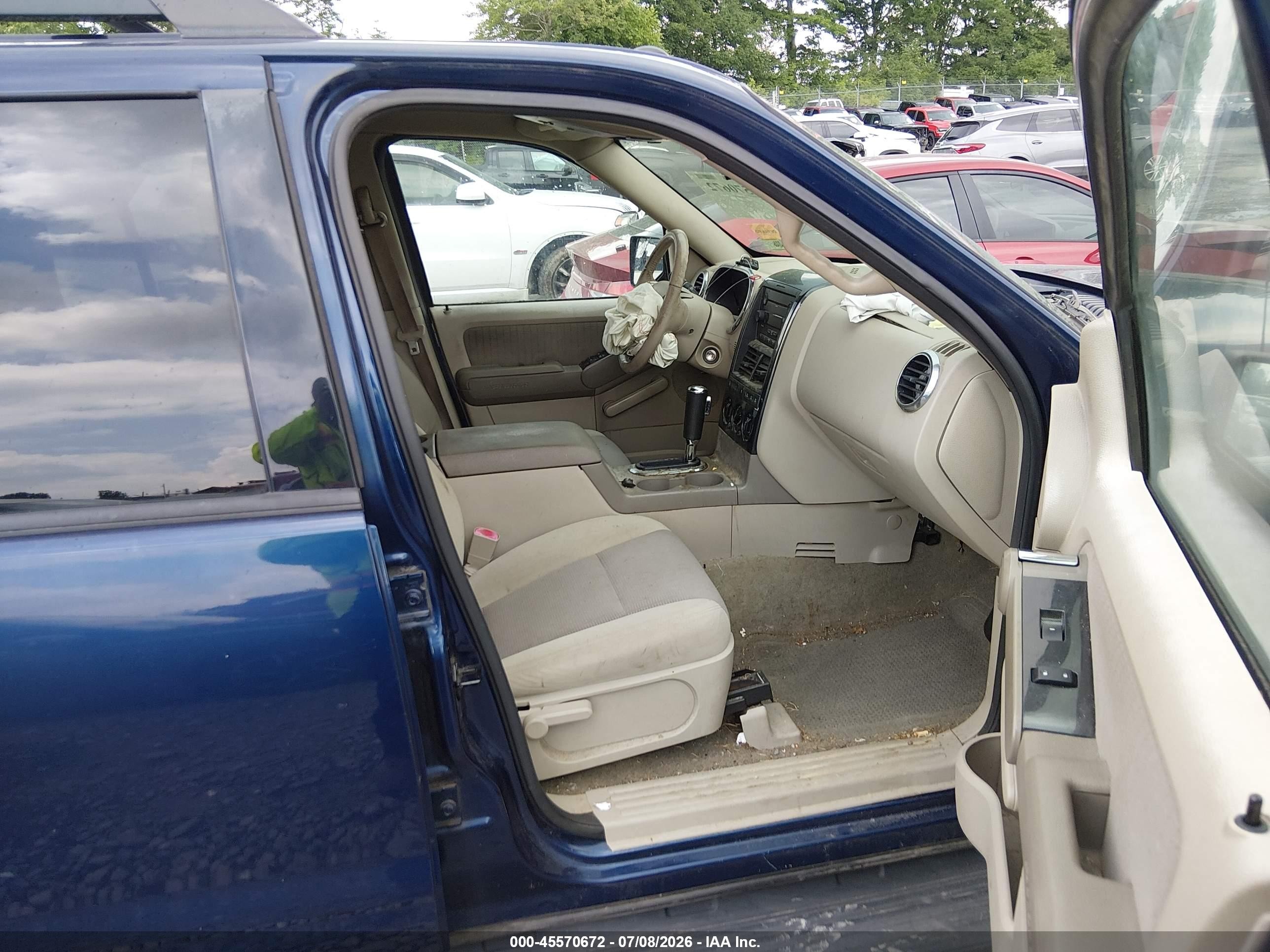 2007 Ford Explorer Xlt Синий vin: 1FMEU73E07UB28456